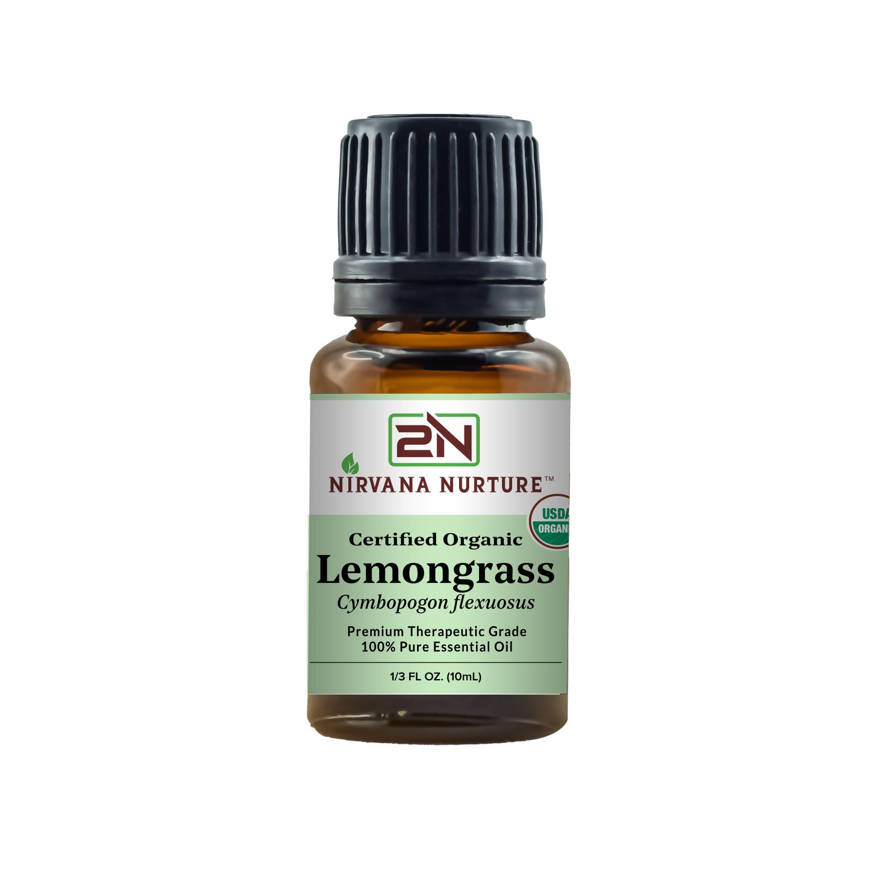 Nirvana Nurture Lemongrass Essential Oil USDA Certified Organic 100% Pure Premium Therapeutic Grade Nirvana Nurture Au supplements