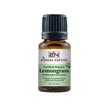 Nirvana Nurture Lemongrass Essential Oil USDA Certified Organic 100% Pure Premium Therapeutic Grade Nirvana Nurture Au supplements