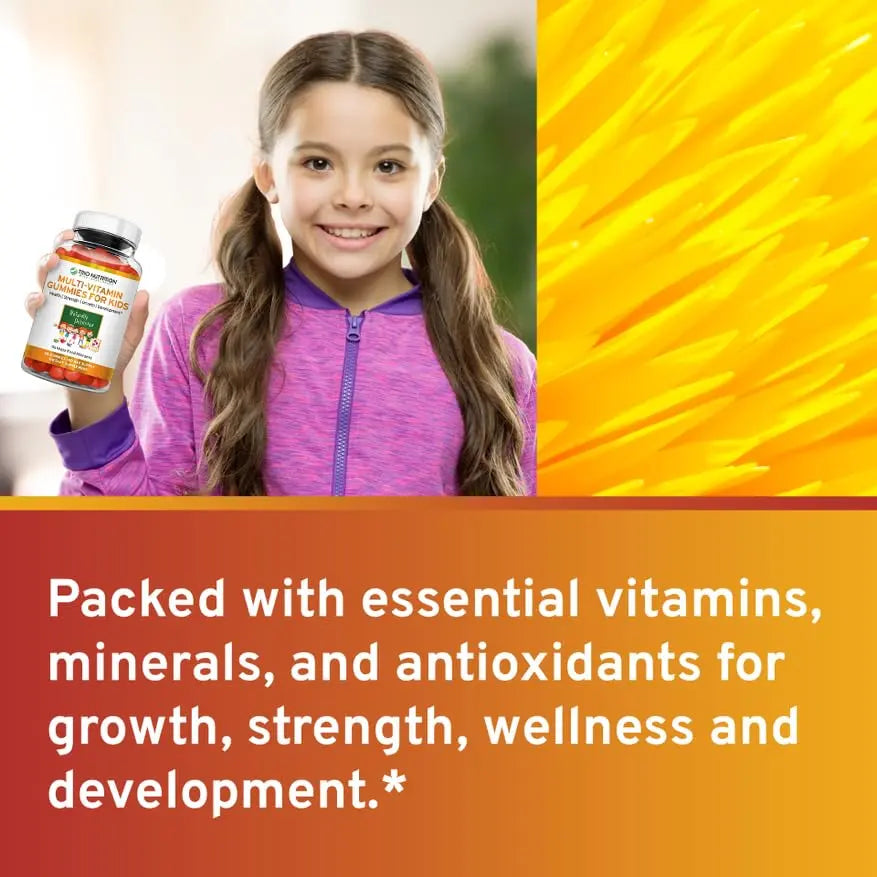 TRIO NUTRITION Premium Kids Multivitamin Gummies with Vitamin C & Zinc for Immune & Energy Support | TRIO NUTRITION Au supplements