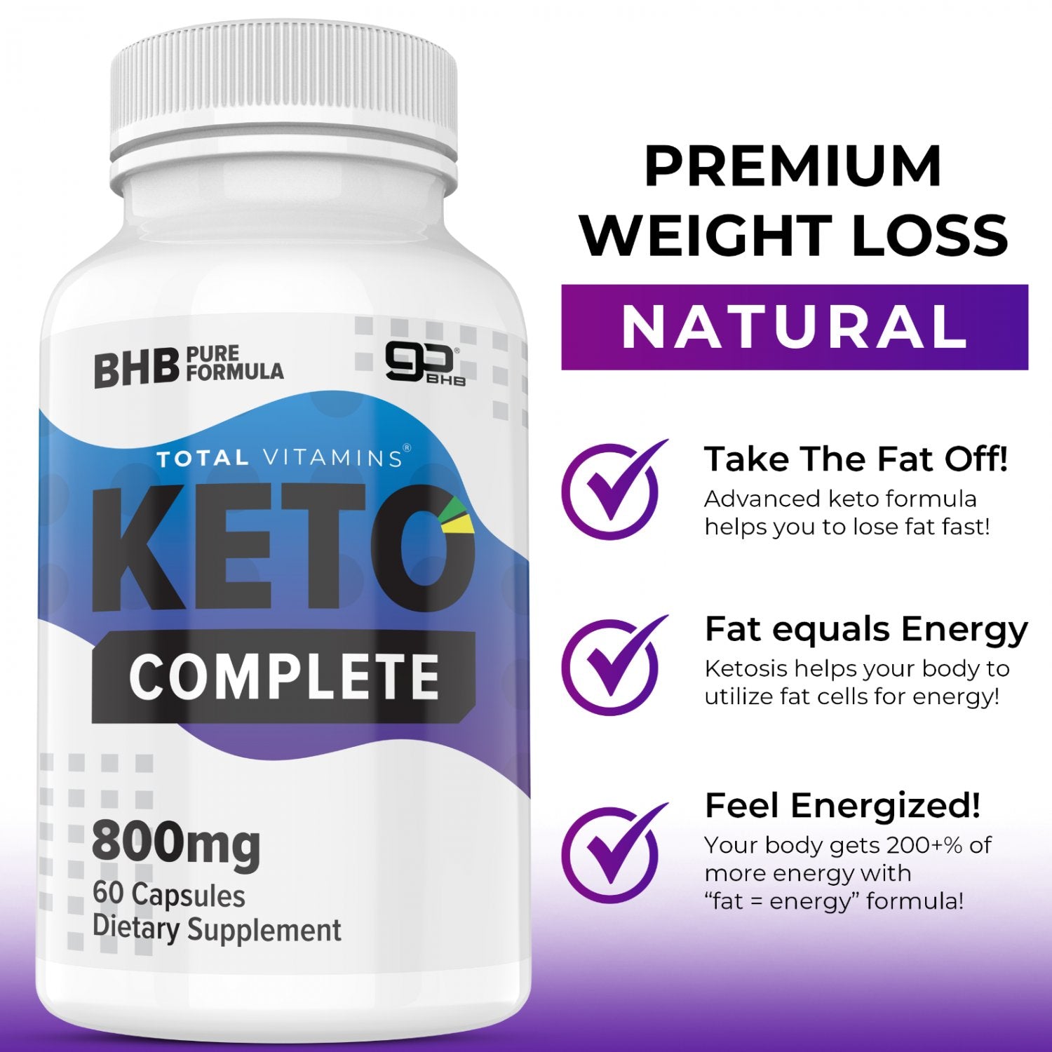 Keto Complete Diet Pills 800mg BHB Exogenous Ketones 360 Fat Burner Keto Complete Au supplements