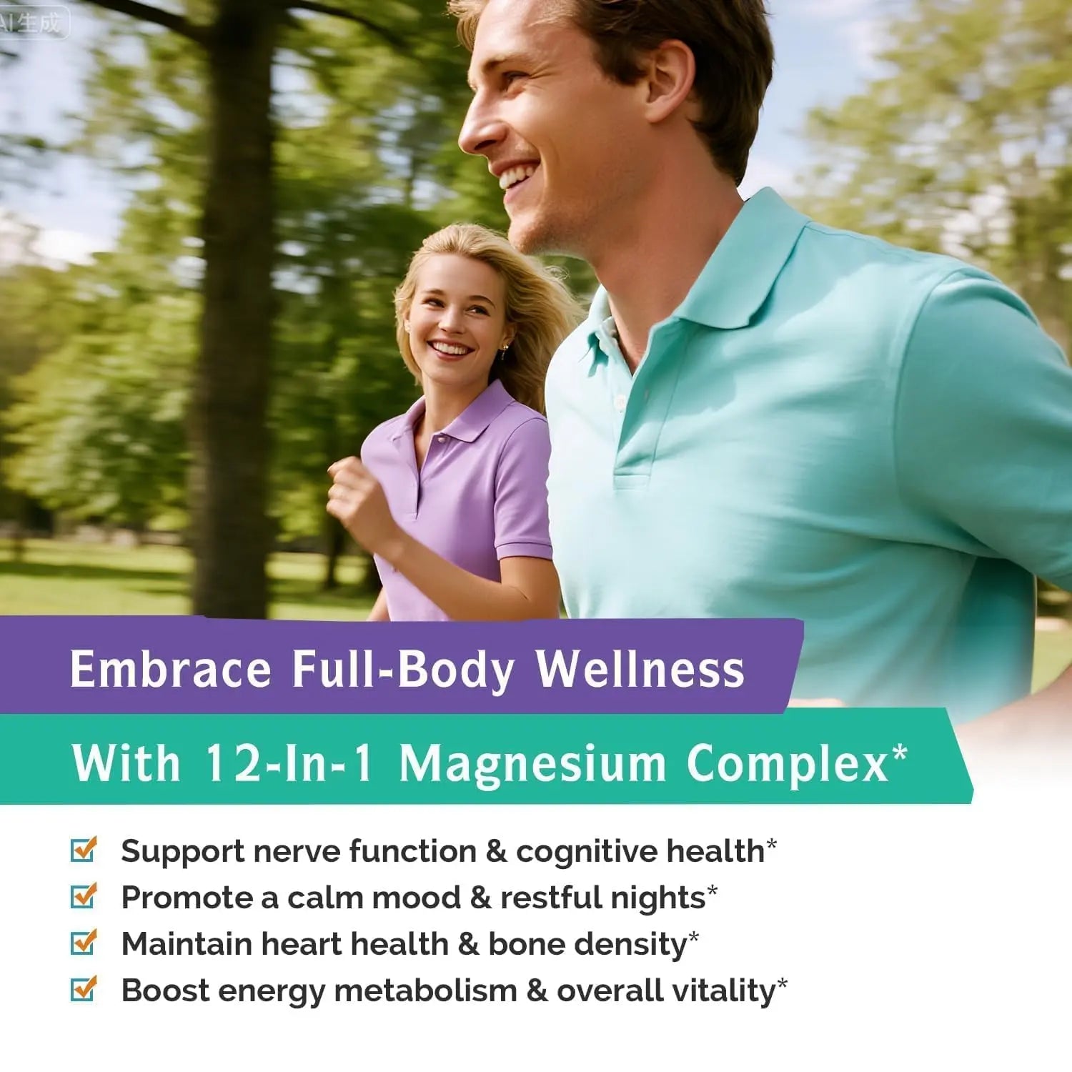 Innate Vitality 12-in-1 Magnesium Complex, 500 mg Elemental Mag, with Magnesium Glycinate Malate Taurate Aspartate & More, Non-GMO, for Nerves, Sleep, Heart, Energy, 120 Veg Caps Innate Vitality Au supplements
