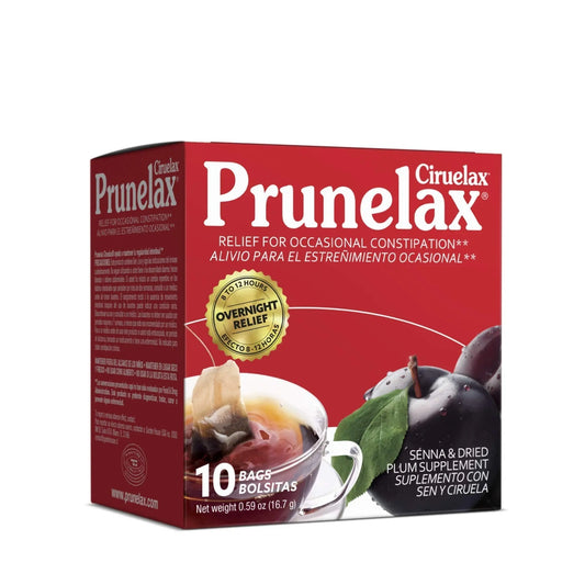 Prunelax Ciruelax Natural Laxative Regular for Occasional Constipation,Tea Bags, Prunes PrunelaxAU supplements