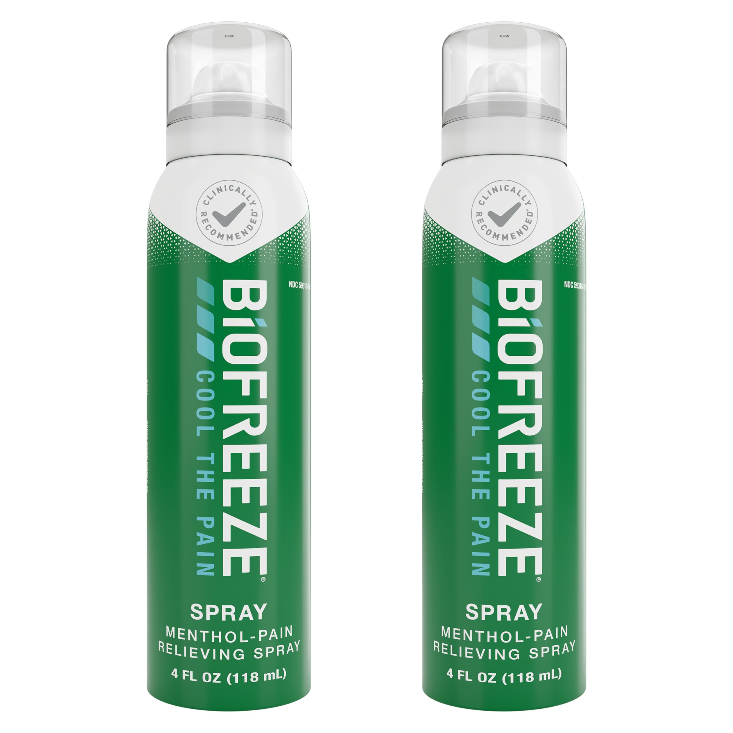 Biofreeze Pain Relief Spray, Arthritis Pain Reliever, Knee & Lower Back Pain Relief, Sore Muscle Relief, Neck Pain Relief, 2 Pack (4 FL OZ Biofreeze Menthol Spray) Biofreeze Au supplements