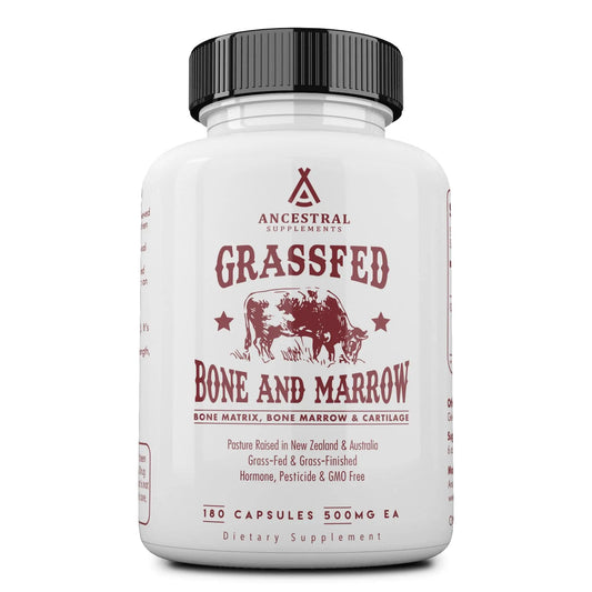 Ancestral Supplements Grass Fed Beef Bone and Marrow Supplement, Bone, Skin, Oral Health, and Joint Care Supplements Promote Whole Ancestral SupplementsAU supplements