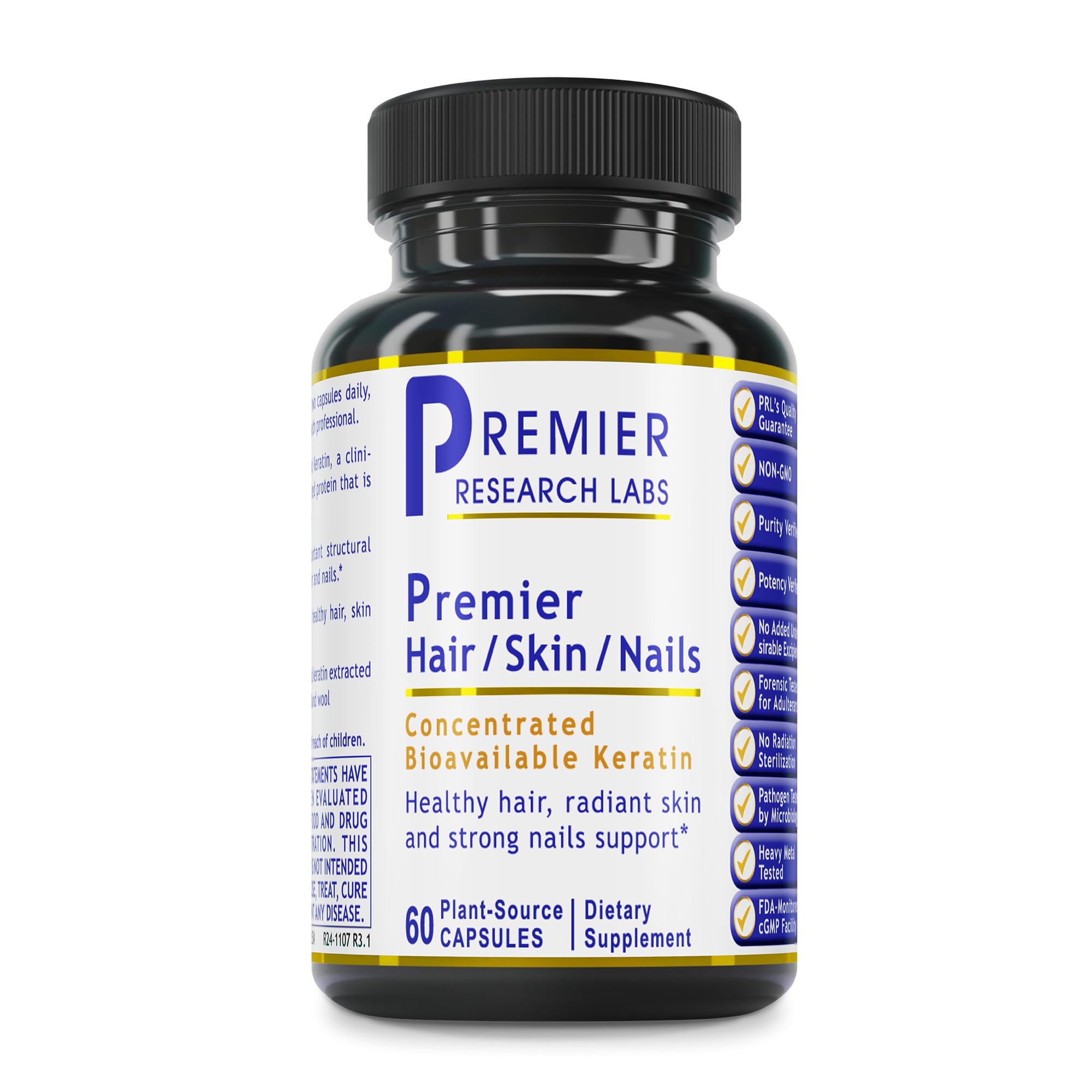 Premier Research Labs Premier Hair/Skin/Nails - Hair Growth Supplement for Women & Men with Keratin, Vitamins for Hair Growth, Beauty from Within for Hair, Skin and Nails - 60 Vegetarian Capsules Premier Research Labs Au supplements