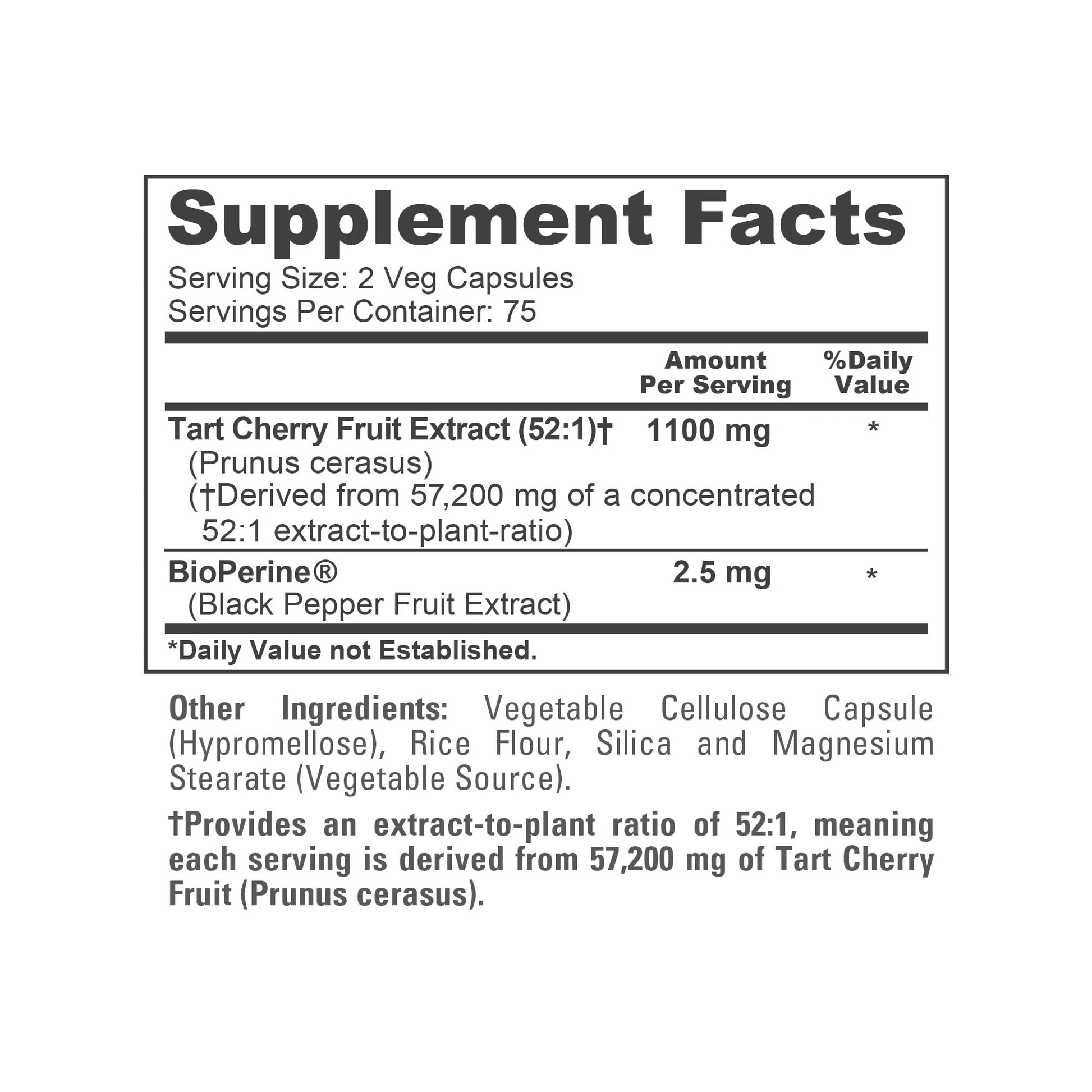 NusaPure Tart Cherry 57,200mg per Caps, 150 Count, Vegan, Non-GMO, Gluten Free NusaPure Au supplements