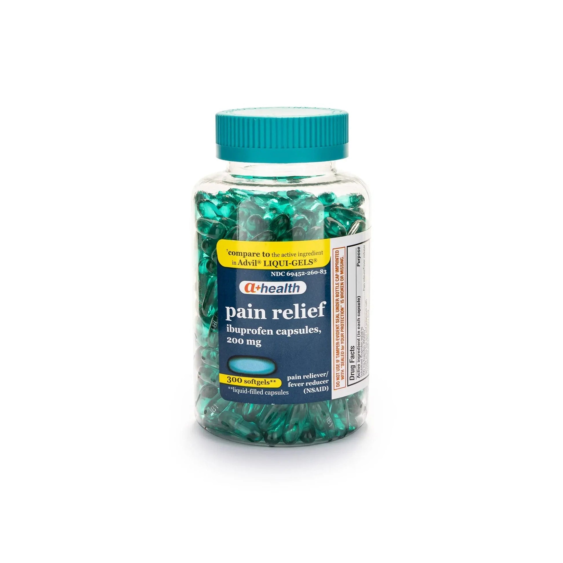A+Health Ibuprofen 200 Mg Softgels, Pain Reliever/Fever Reducer (NSAID), 300 Count A+Health Au supplements