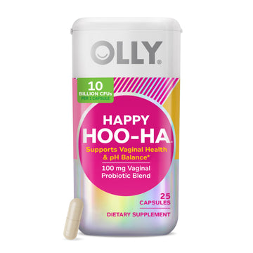 OLLY Happy Hoo-Ha Capsules, Probiotic for Women, Vaginal Health and pH Balance, 10 Billion CFU, Gluten Free - 25 Count OLLY Au supplements