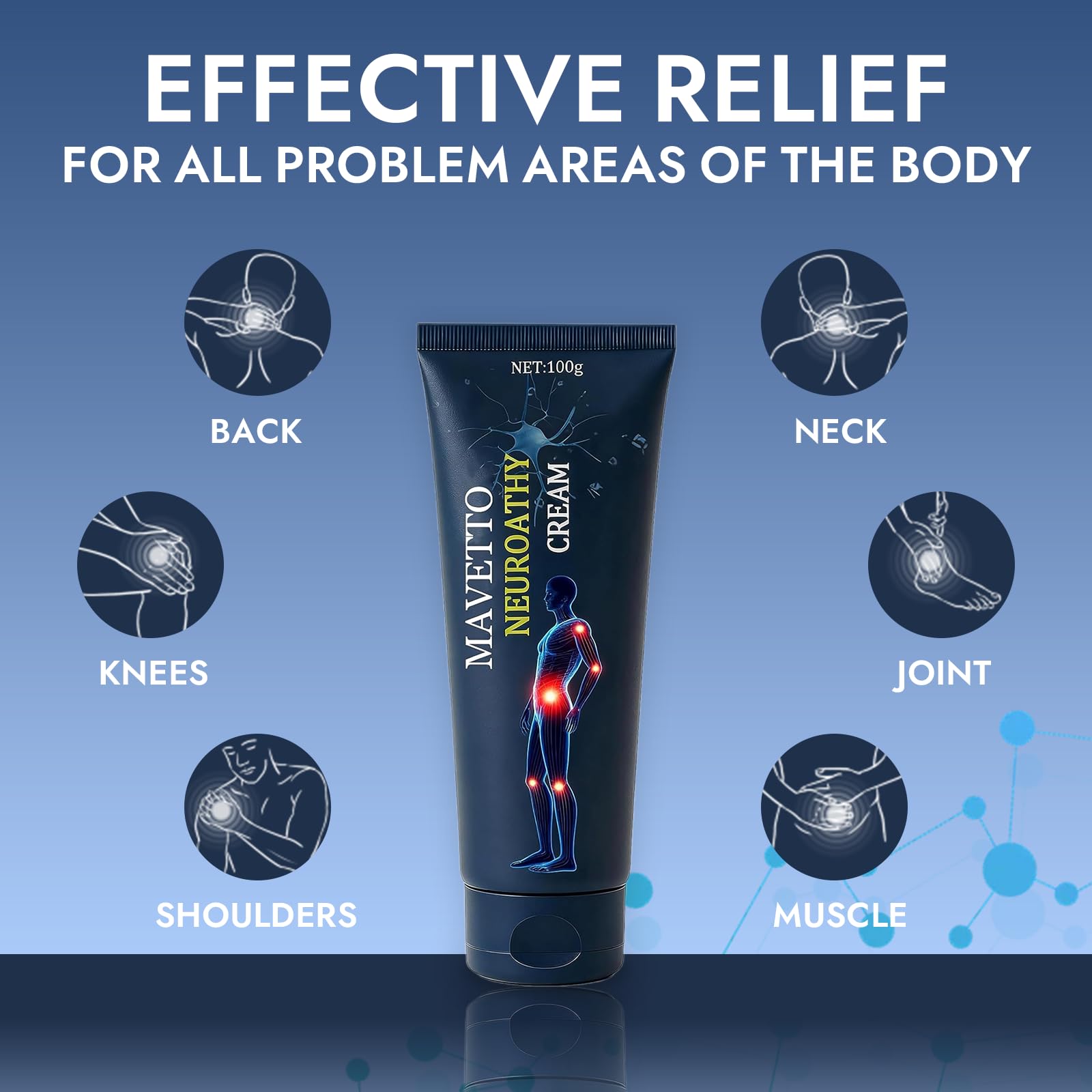 Bare Basics MAVETTO Neuropathy Relief Cream, Neurosoothe Formula Nerve Cream, Contains Capsaicin, Arnica, Menthol, MSM and Glucosamine, Improve Joint Discomfort, Increase Mobility (2pcs) Bare Basics Au supplements
