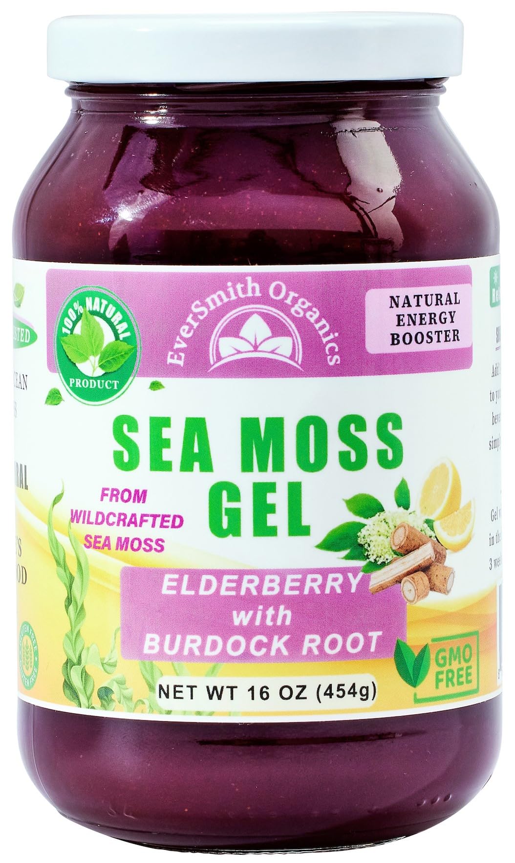 EverSmith Organics - Wildcrafted Irish Sea Moss Gel | Made in USA | Rich in Vitamins EverSmith Organics Au supplements