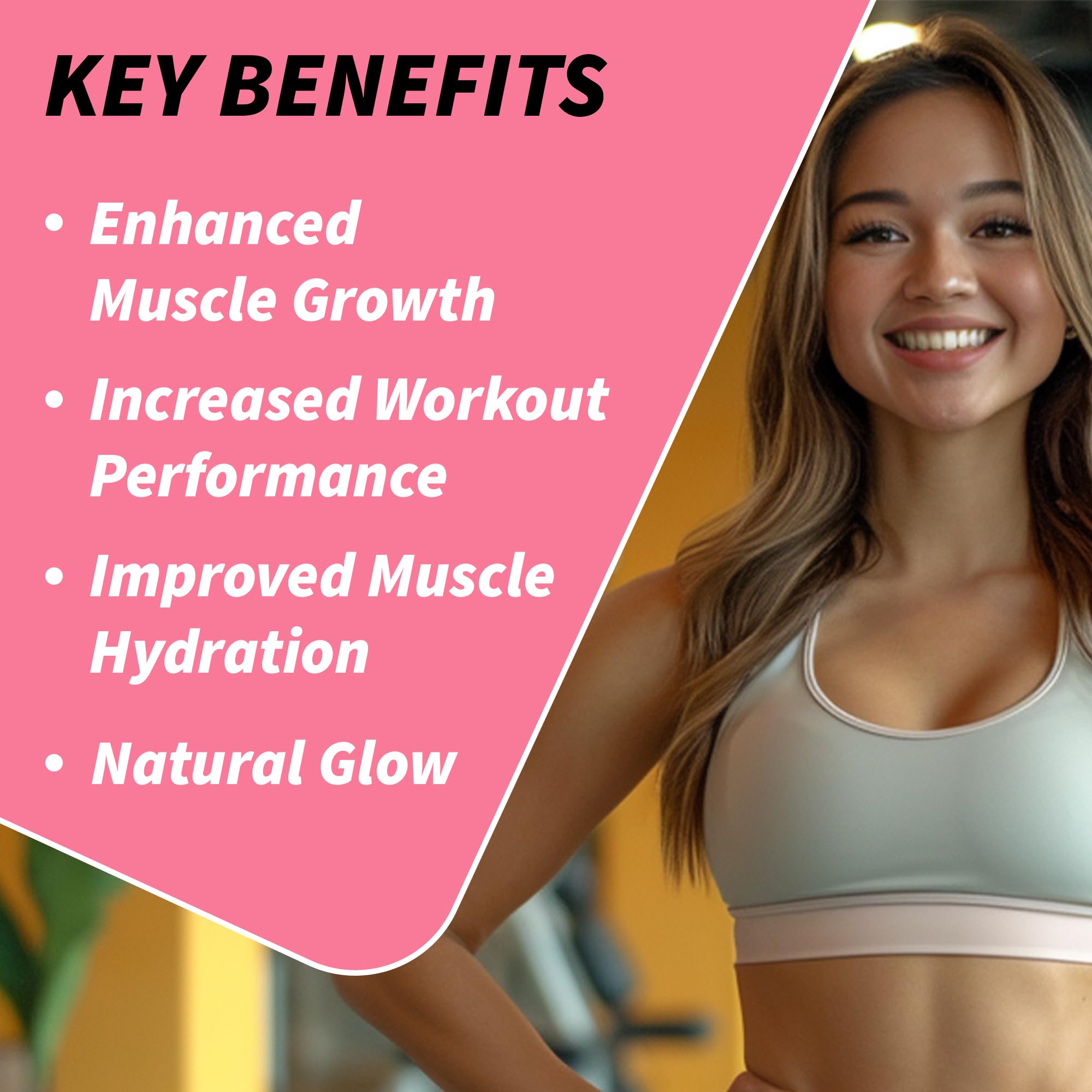 Creatine Supplement for Women's Booty Gains - Unflavored Micronized Creatine Peach Pump Au supplements