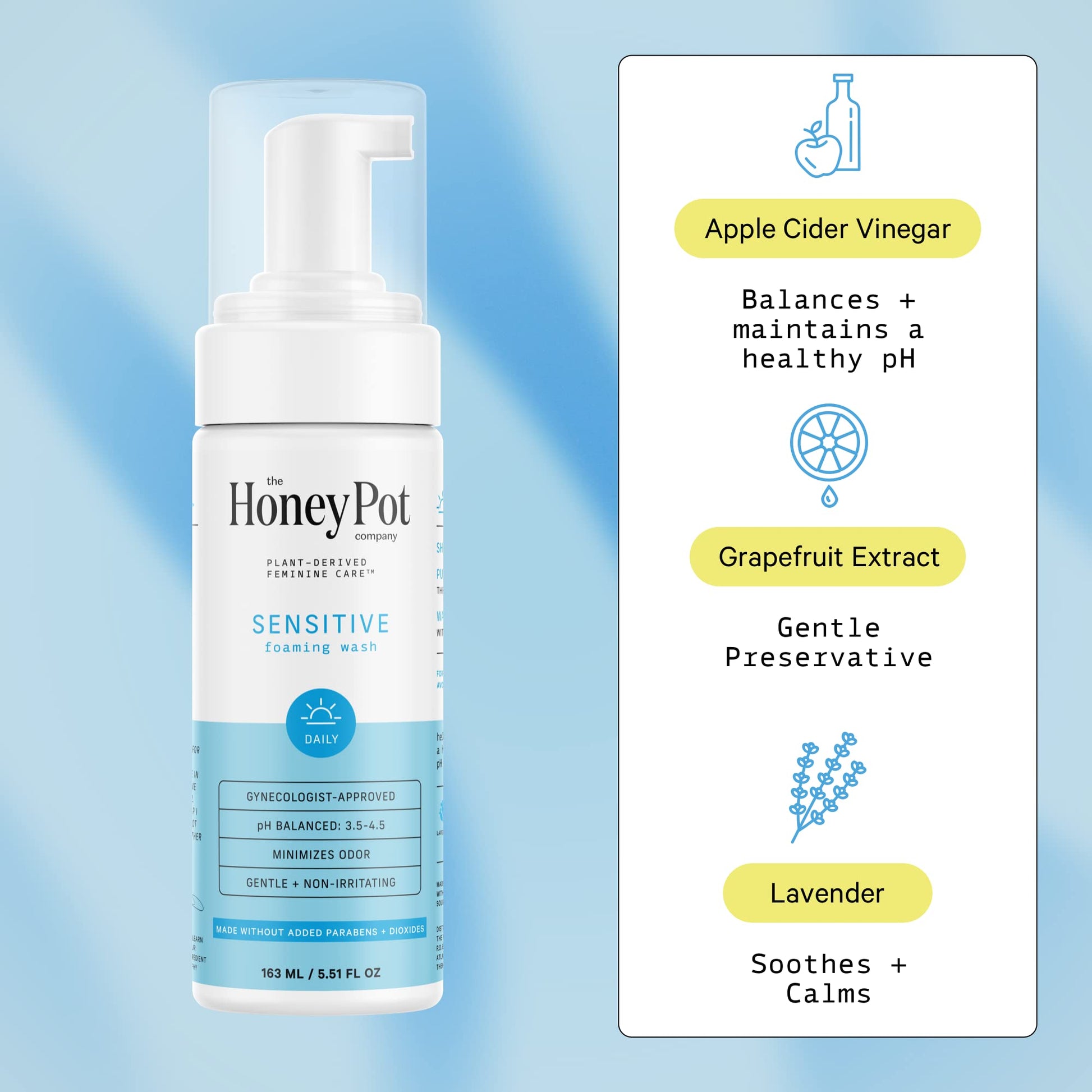 The Honey Pot Company - Feminine Wash & Feminine Wipe Bundle - Includes Unscented Ph Balance The Honey Pot Company Au supplements