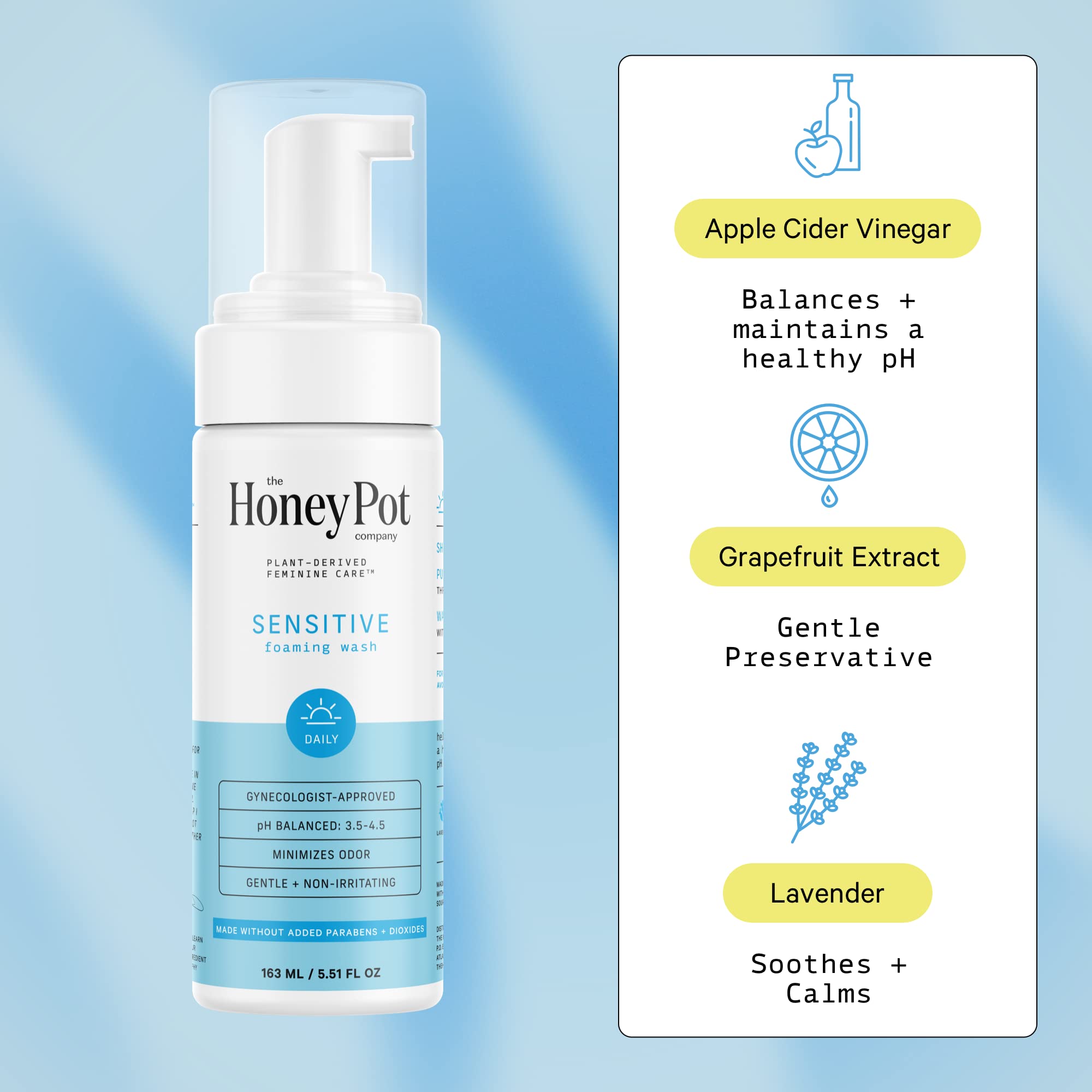 The Honey Pot Company - Feminine Wash & Feminine Wipe Bundle - Includes Unscented Ph Balance The Honey Pot Company Au supplements