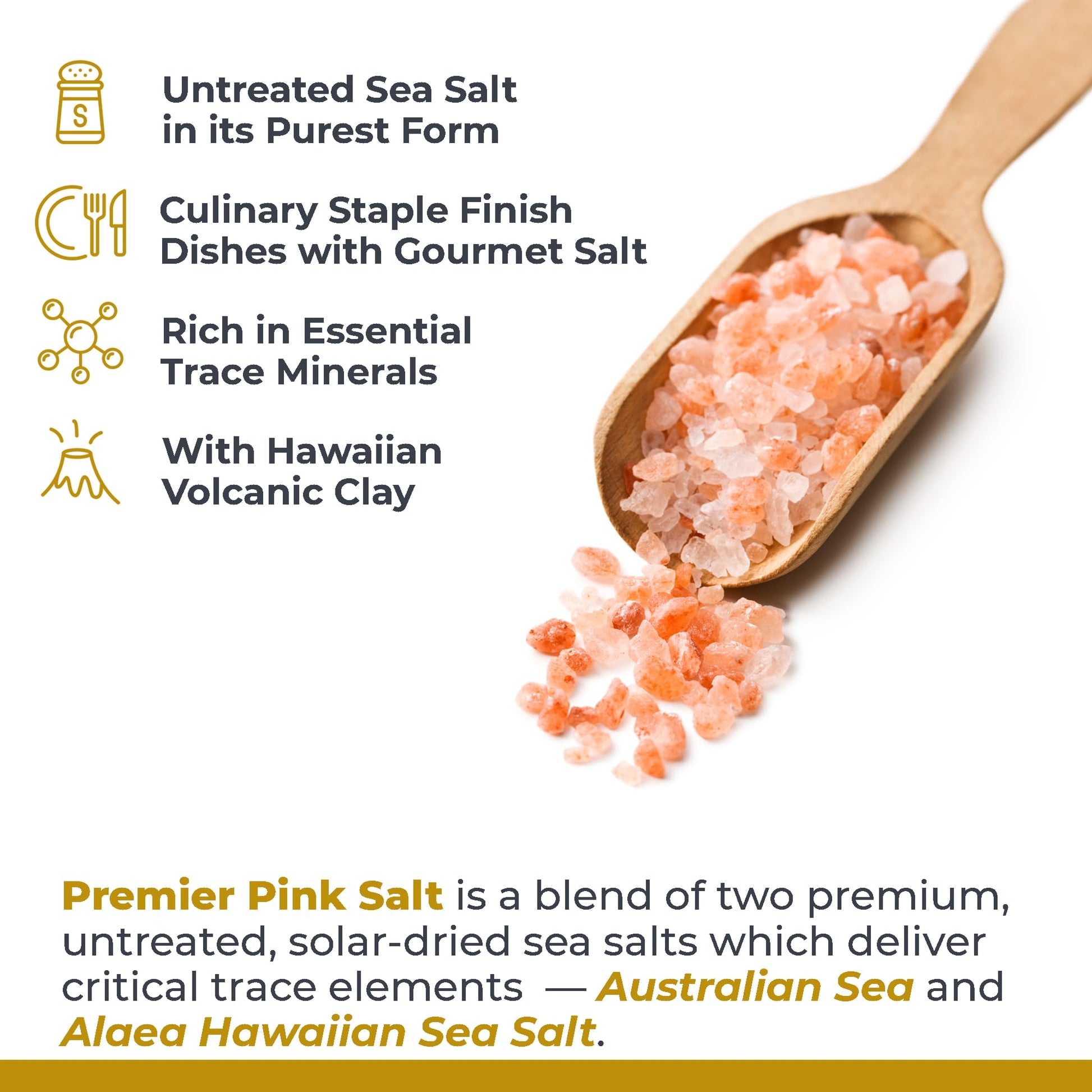 Premier Research Labs Pink Salt - Hawaiian Red Alaea Sea Salt Blend for Food, Cooking, and Eating - Flaky, Unrefined, and Additive-Free, 12 oz Premier Research Labs Au supplements