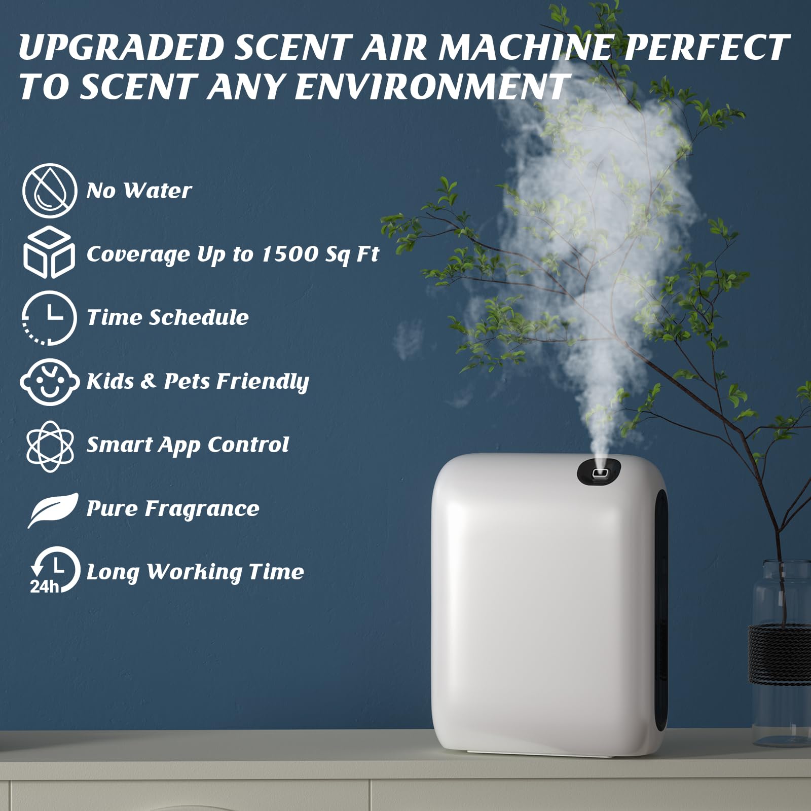 Barthelemy Scent Air Machine for Home, 1500 Sq. Ft Coverage Waterless Essential Oil Diffuser Barthelemy Au supplements