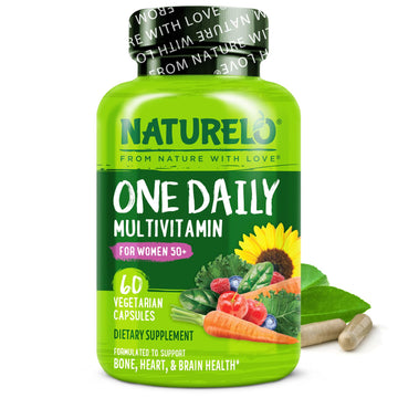 NATURELO One Daily Multivitamin for Women 50+ (Iron Free) - Menopause Support for Women Over 50 - Whole Food Supplement - Non-GMO - No Soy - 60 Capsules - 2 Month Supply NATURELO Au supplements