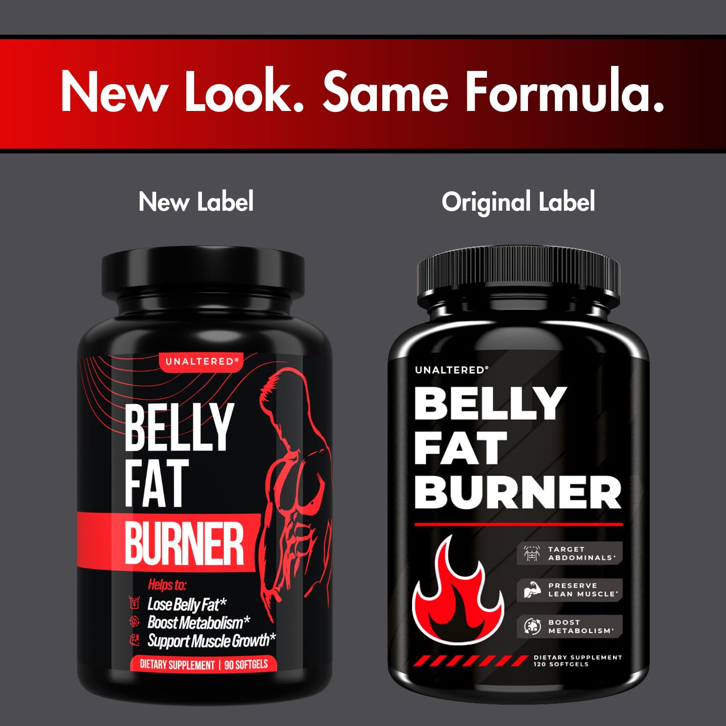 UNALTERED Belly Fat Burner for Men - Lose Belly Fat, Tighten Abs, Support Lean Muscle UNALTERED Au supplements