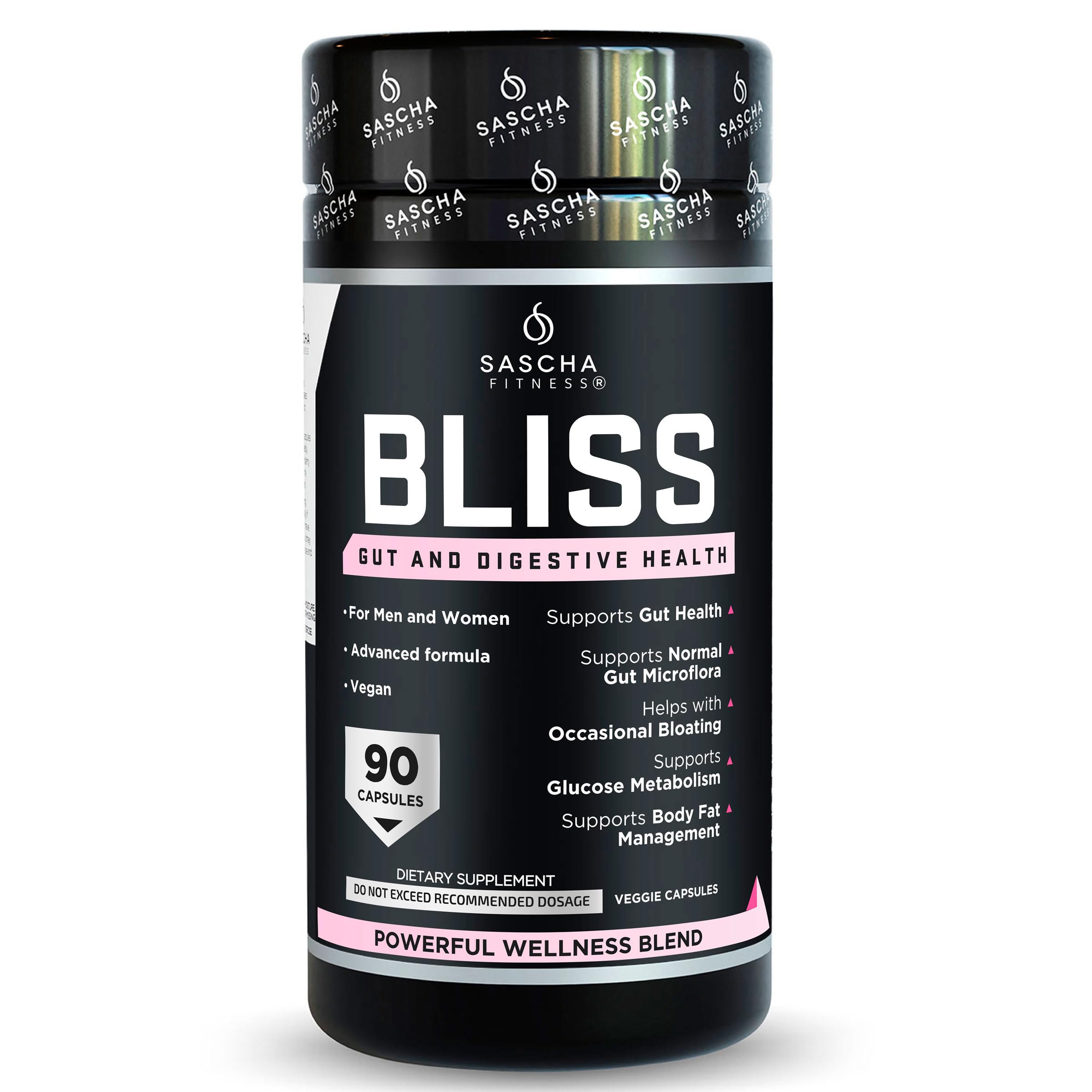 SASCHA FITNESS®️Gut and Digestive Health Support Pills | Prebiotics, Probiotics & Enzyme Blend |Berberine HCI,Gluco Vantage®|Helps with Bloating,Fat Loss, Cravings,Glucose Metabolism,30 Day Supply SASCHA FITNESS Au supplements