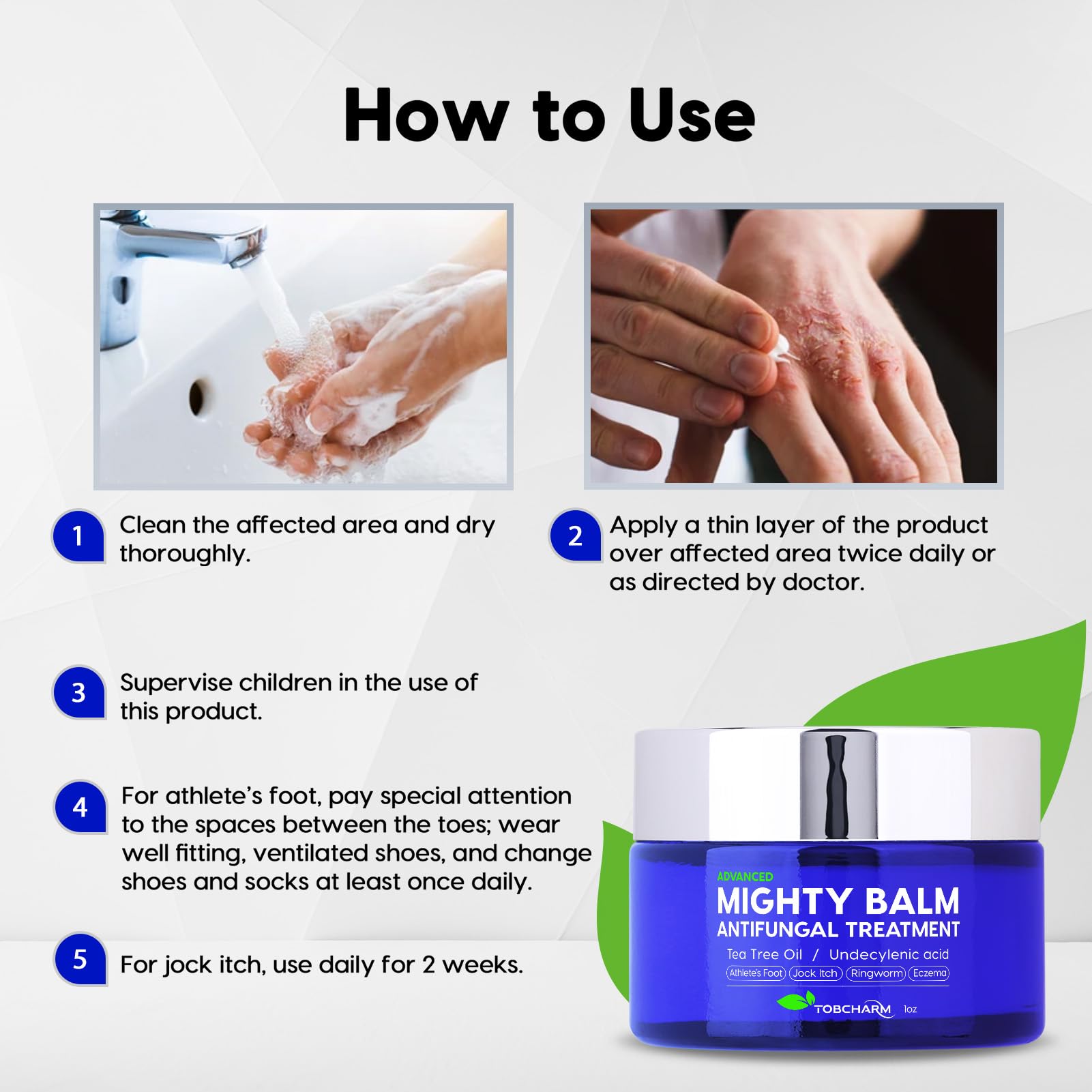 Tobcharm Antifungal Cream, Antifungal Cream for Skin, Ringworm Treatment for Humans Tobcharm Au supplements