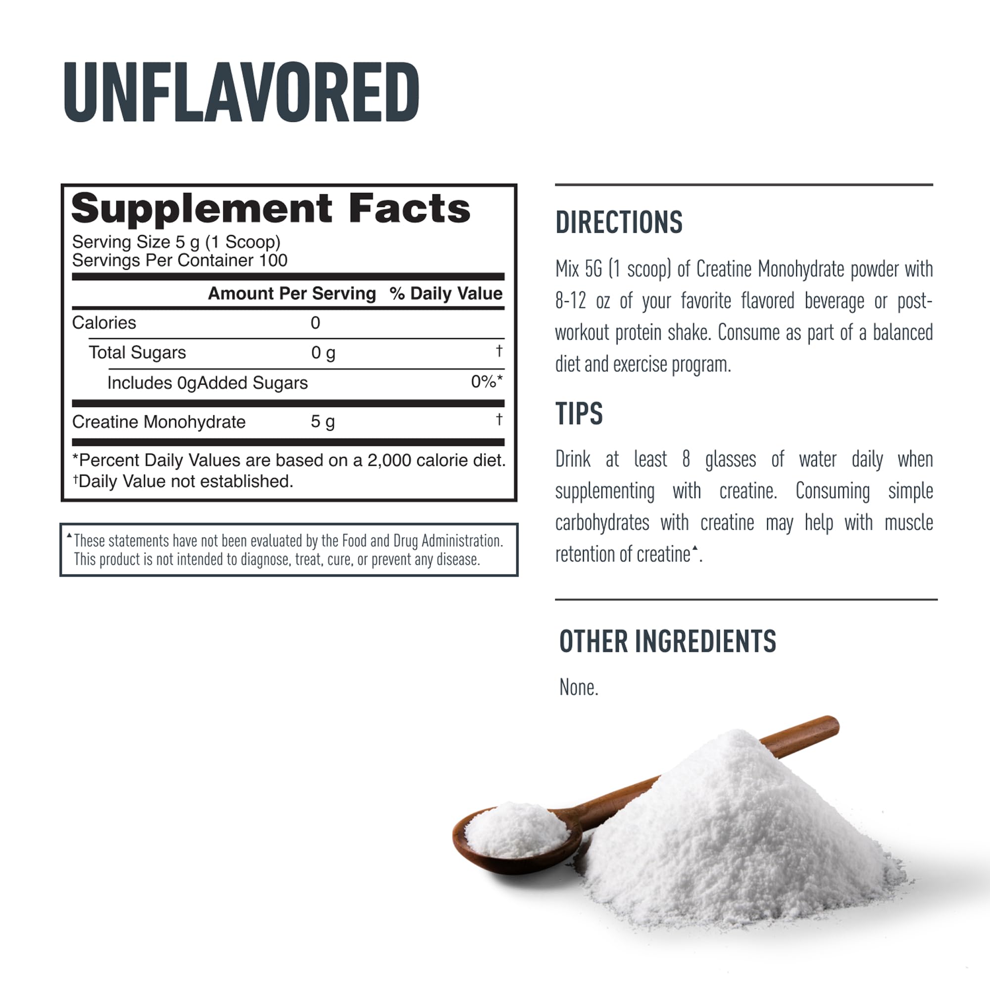 Isopure 100% Pure Creatine Monohydrate Powder, Sugar Free, Unflavored, 5g Creatine Monohydrate Per Serving, 1.1 Lbs, 100 Servings Isopure Au supplements