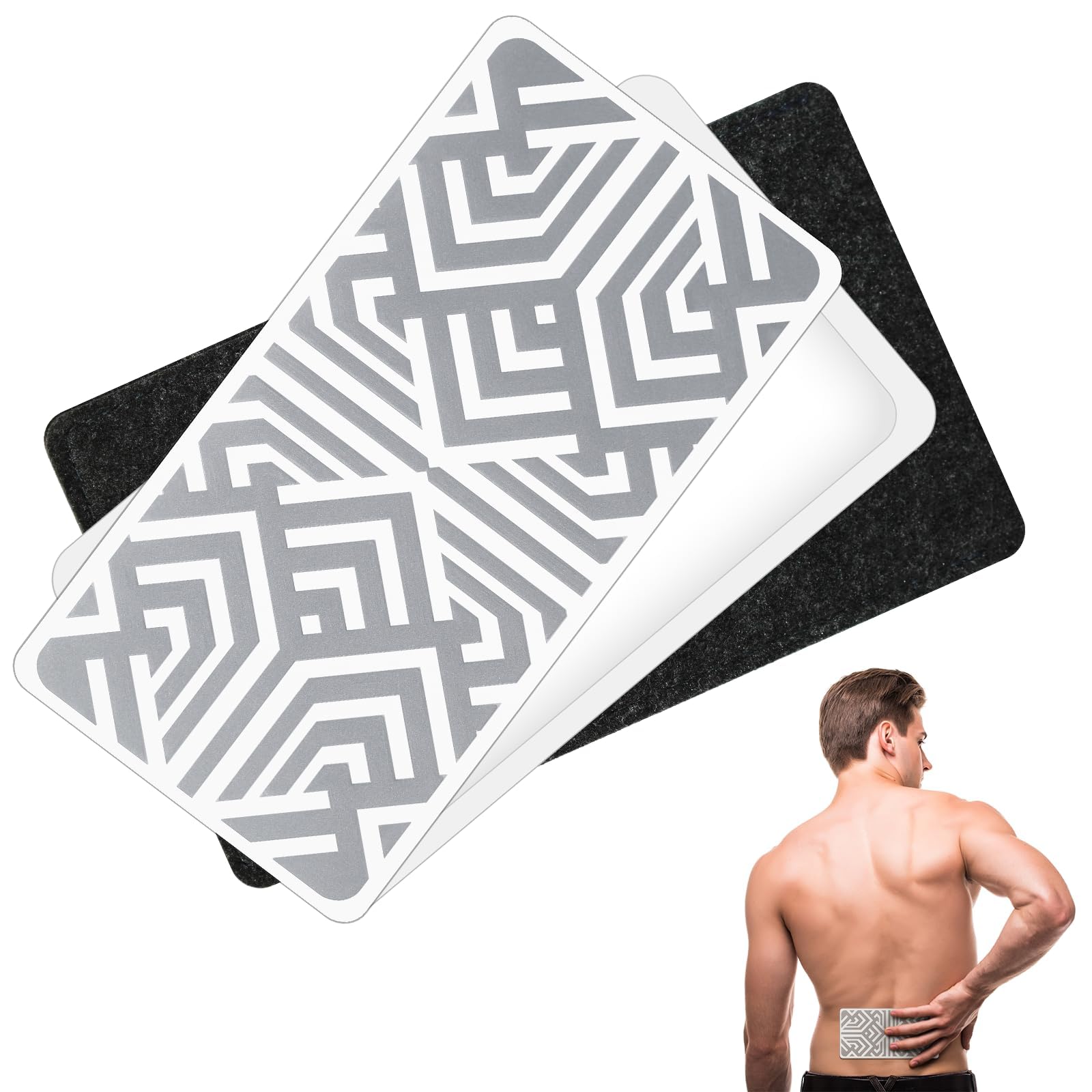 Reusable Pain Relief Patches for Sore Muscle, Includes 3 Adhesives, 1 Patch & 1 Carry Bag, Pain Patches for Neck, Back,Foot, Knee etc, Large&Fast Acting, Easy Adhesive Application Pain Patch-0304 SKAYAH Au supplements