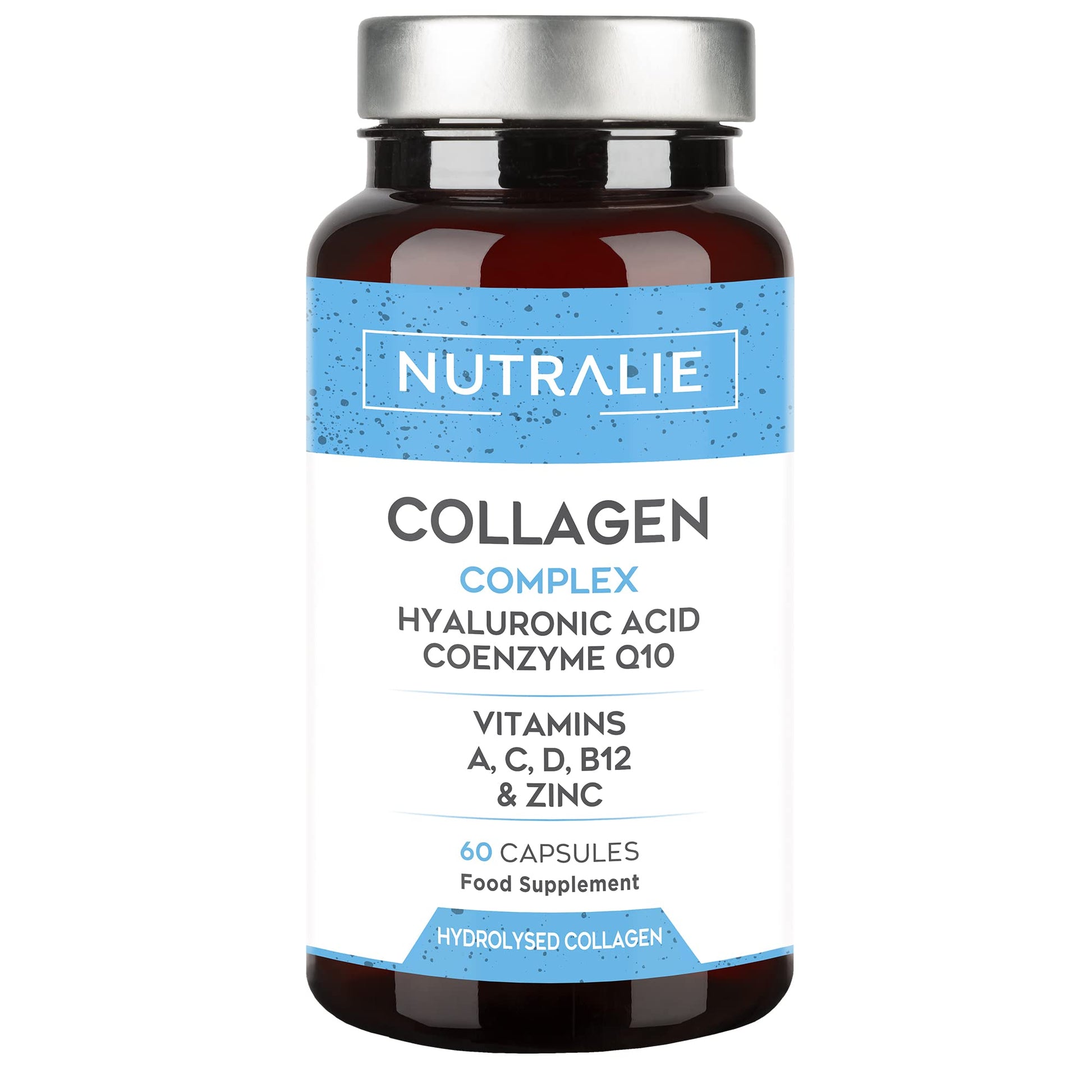 Collagen + Hyaluronic Acid + Q10 Hydrolysed Collagen Women Men + Vitamins A C D B12 Zinc NUTRALIE Au supplements