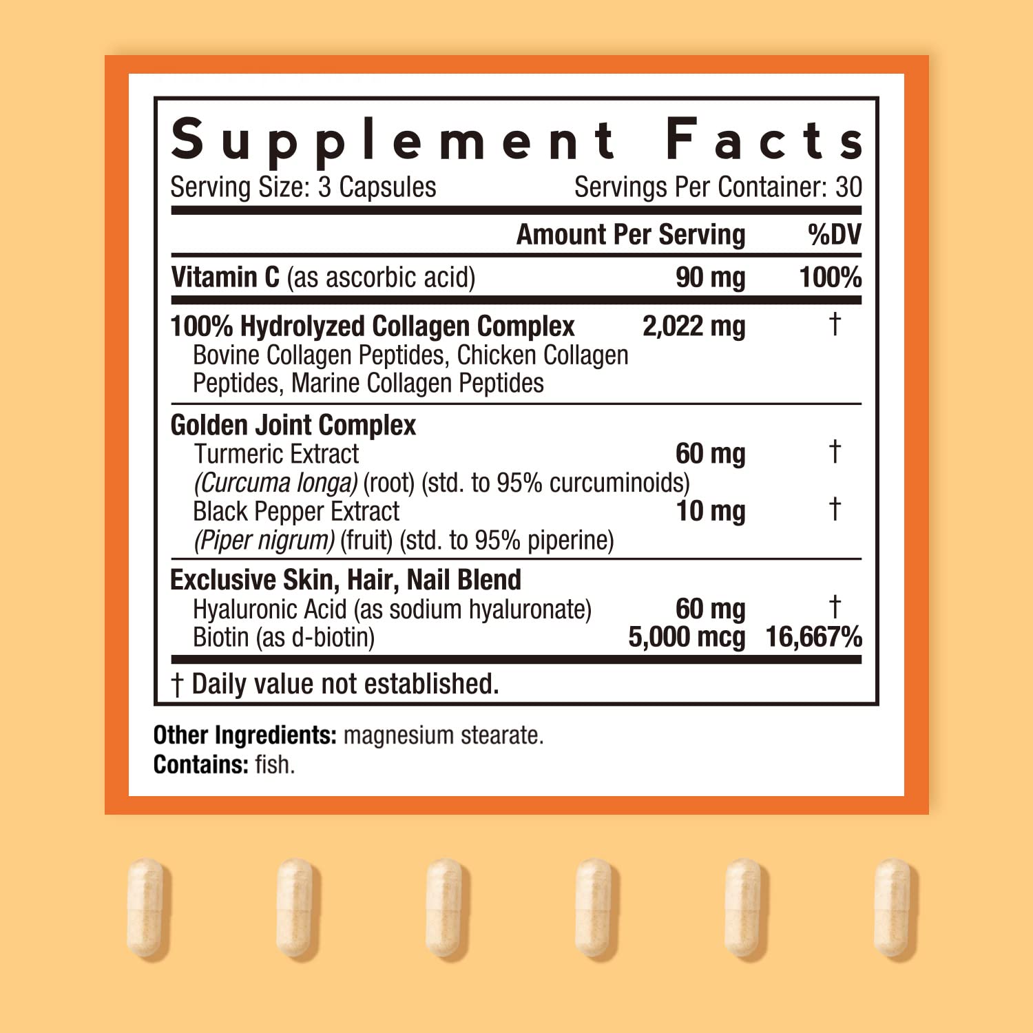 Doctor's Recipes Multi Collagen Complex with Golden Turmeric, Vitamin C, Biotin, Hyaluronic Doctor's Recipes Au supplements