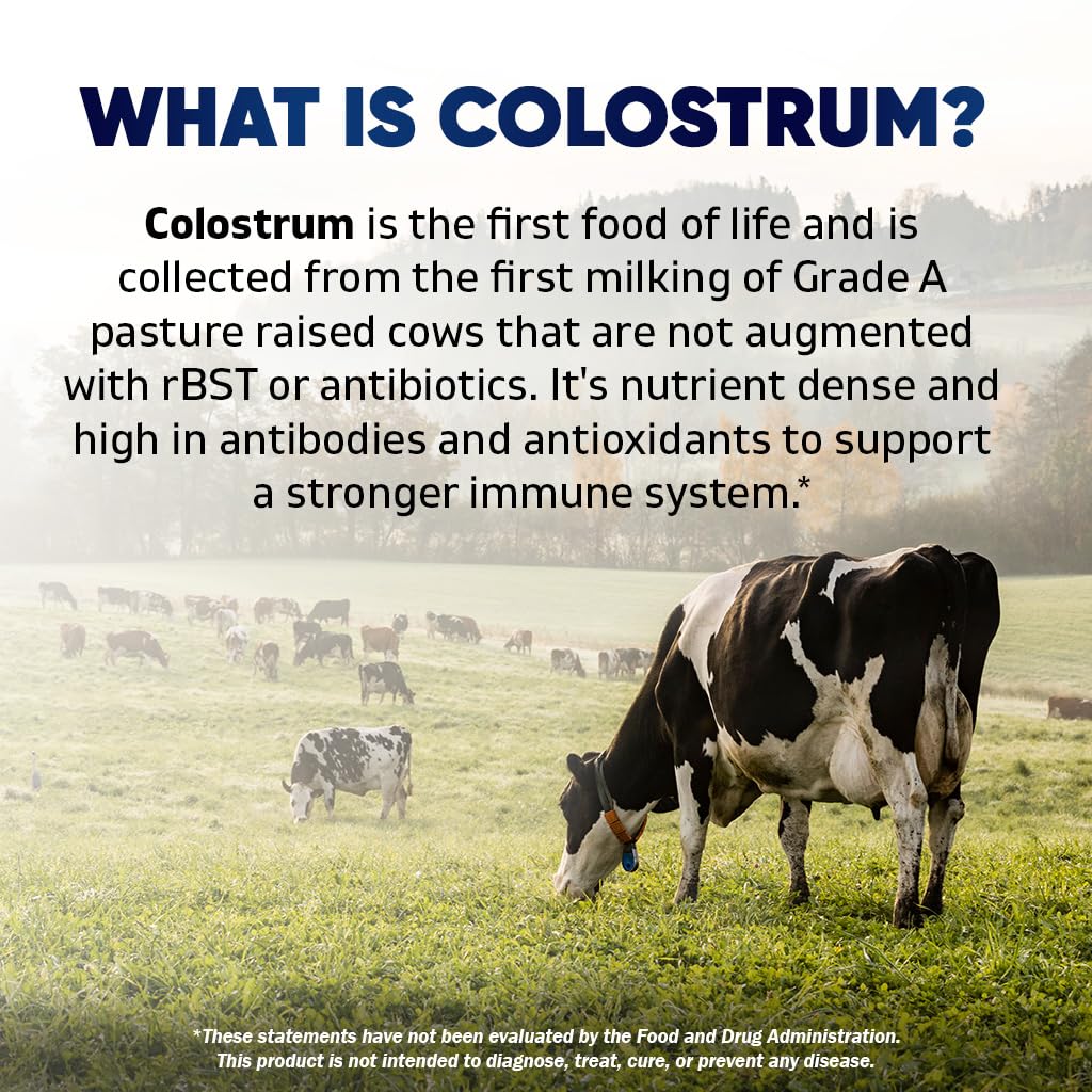 Vitamatic Bovine Colostrum 30% IgG Supplement 1500 mg per Serving - Supplement for Gut Health, Hair Growth, Beauty, Muscle Recovery, & Immune Support - 180 Veg Capsules Vitamatic Au supplements