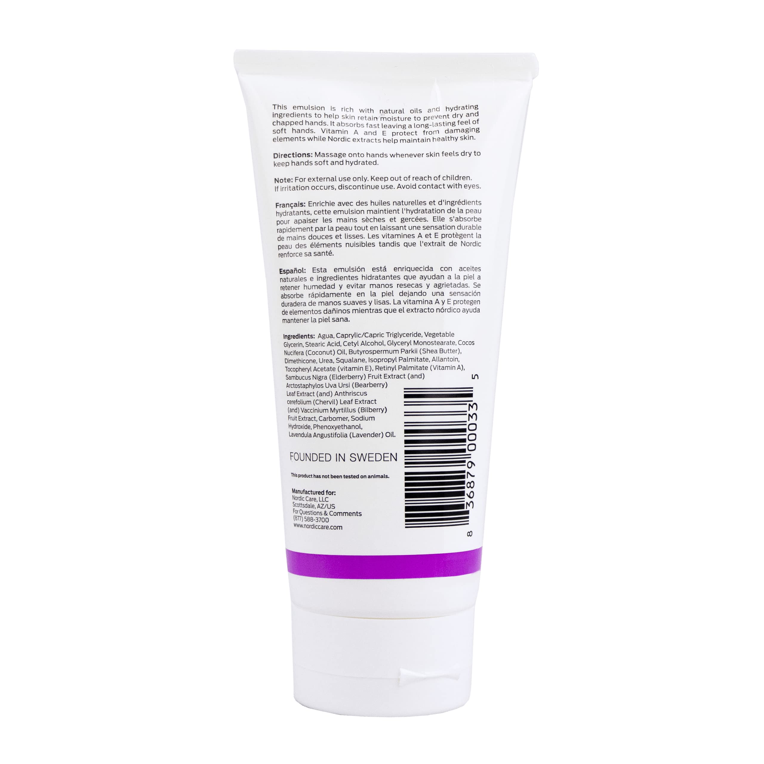 Nordic Care Hand Cream, 6 oz. | Shea Butter Hand Lotion for Dry Hands and Cracked Skin | Paraben & Lanolin-free | Essential Oils, Vitamin A & E, Squalane & Lavender Nordic Care Au supplements