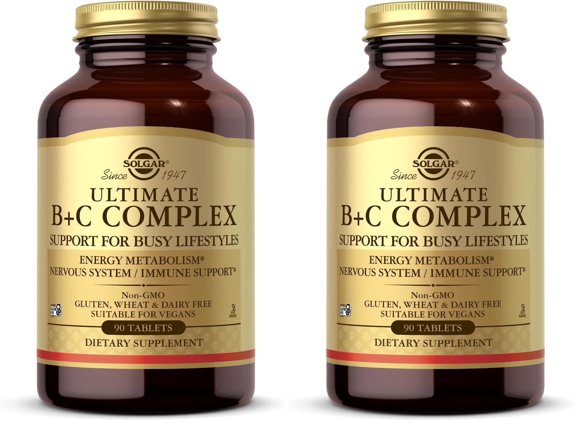 Solgar Ultimate B+C Complex Stress Formula 90 Tablets (Pack of 2) Solgar Au supplements