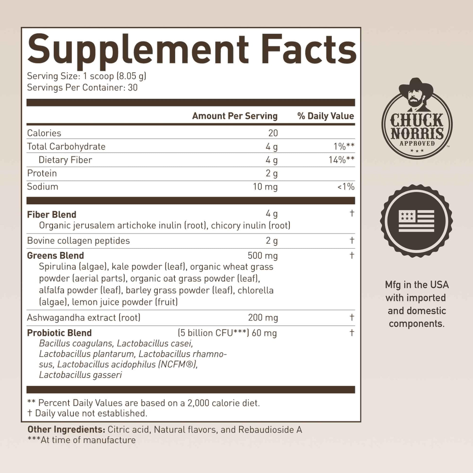 ROUNDHOUSE PROVISION Morning Kick, Powder Supplement for Healthy Digestion, Energy Levels, and Overall Wellness, 30 Servings (9.1 Ounce (Pack of 1), Watermelon Mint) ROUNDHOUSE PROVISION Au supplements