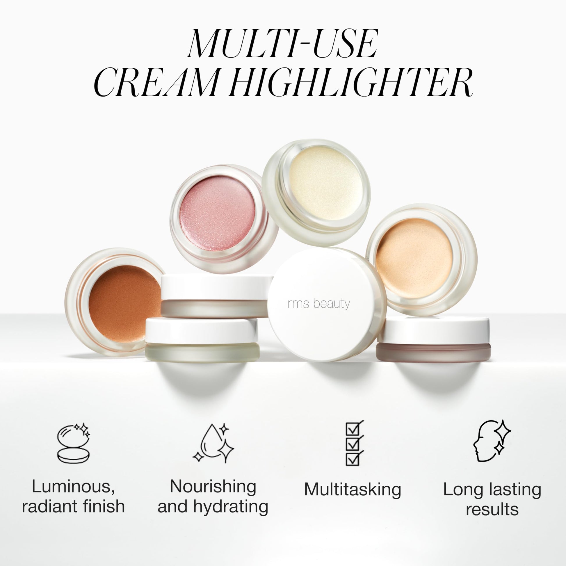 RMS Beauty Luminizer - Cream Highlighter Makeup, Luminous Dewy Makeup Highlighter Eyeshadow, Body Shimmer, Face Highlighters & Luminizers, Glow Makeup RMS Beauty Au supplements