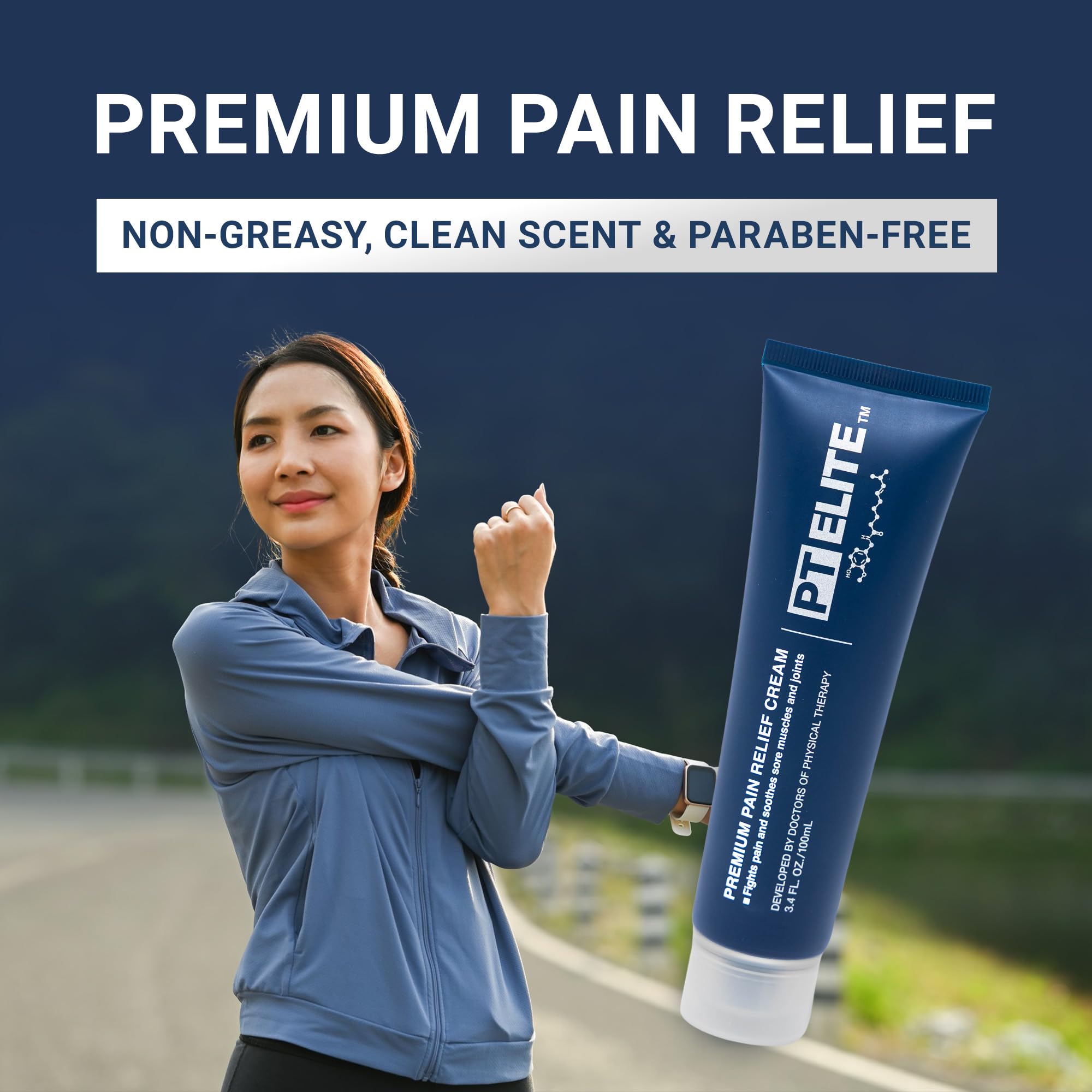 PT Elite Premium Pain Relief Cream, with Capsaicin, Menthol & Arnica, Arthritis, Knee, & Back Pain Relief, Soothes Sore Muscles & Joints, Reduces Stiffness, Non-Greasy, Topical Analgesic, 3.4 oz PT Elite Au supplements