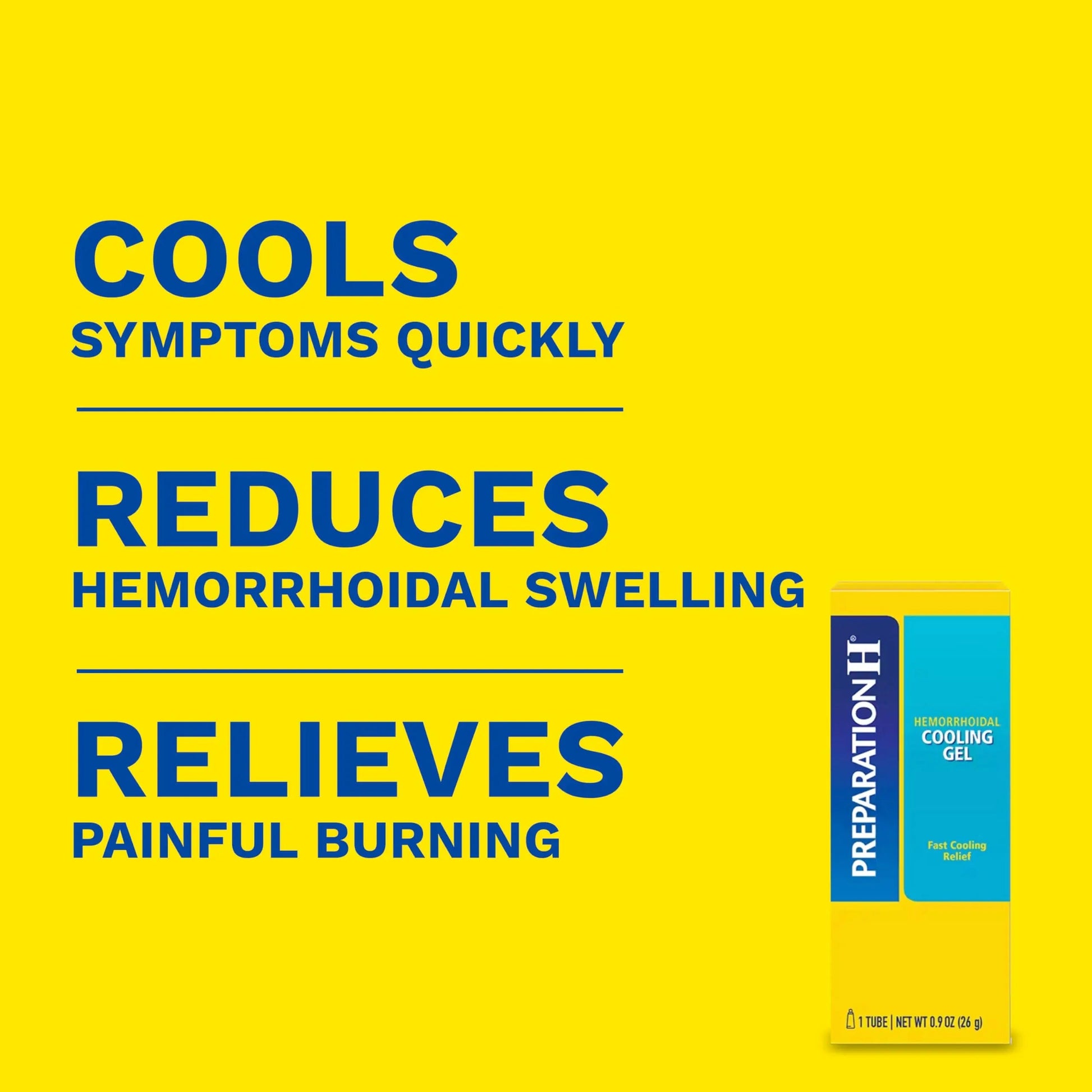 Preparation H Hemorrhoid Cooling Gel with Aloe for Fast Discomfort Relief - 0.9 Oz Tube Preparation H Au supplements