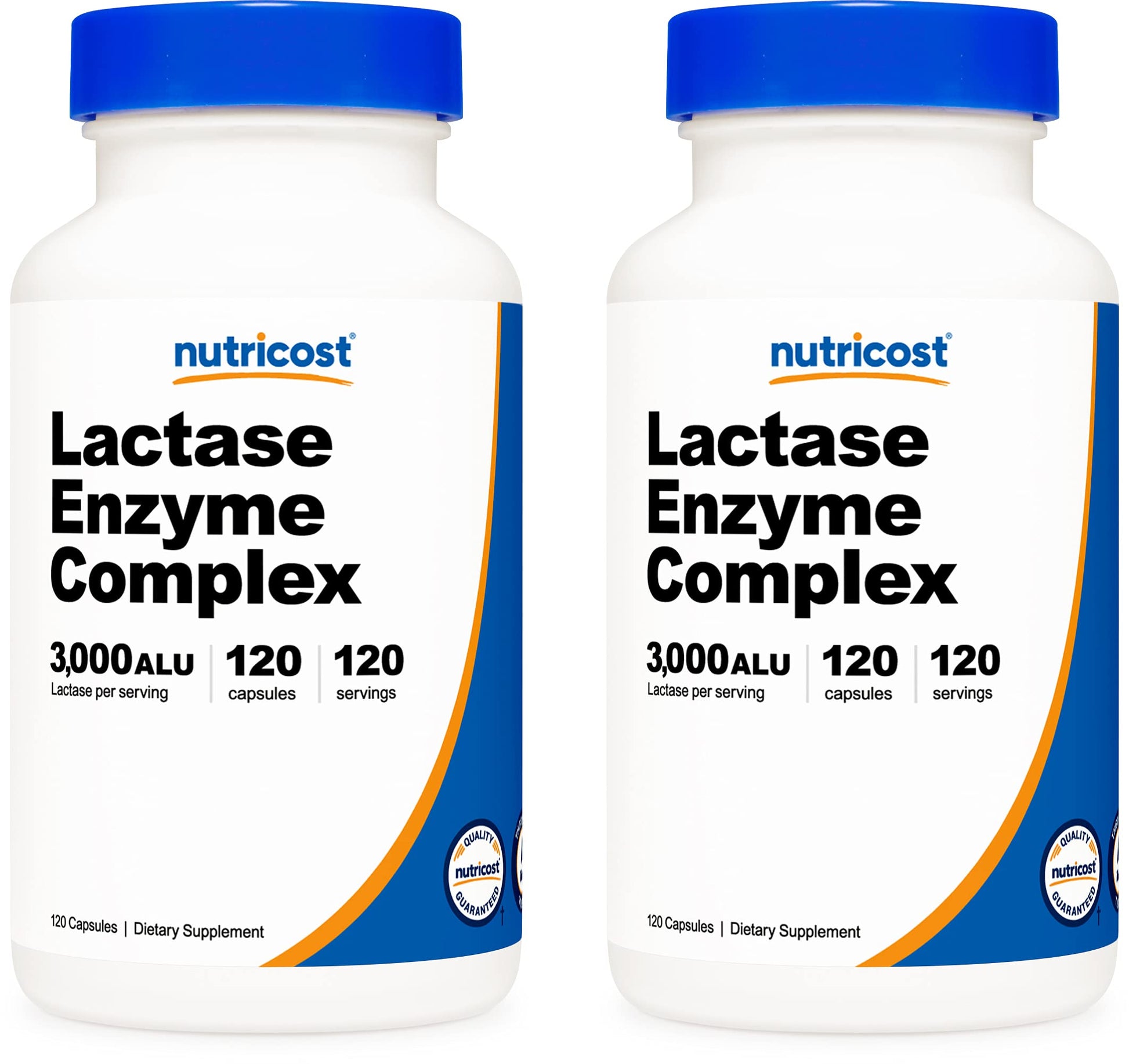 Nutricost Lactase Enzyme Complex 3,000 FCC ALU, 120 Veggie Capsules - Non-GMO Nutricost Au supplements