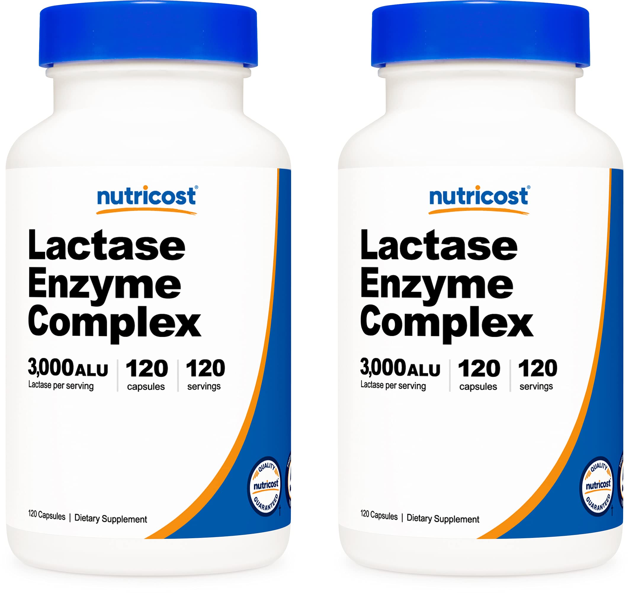Nutricost Lactase Enzyme Complex 3,000 FCC ALU, 120 Veggie Capsules - Non-GMO Nutricost Au supplements