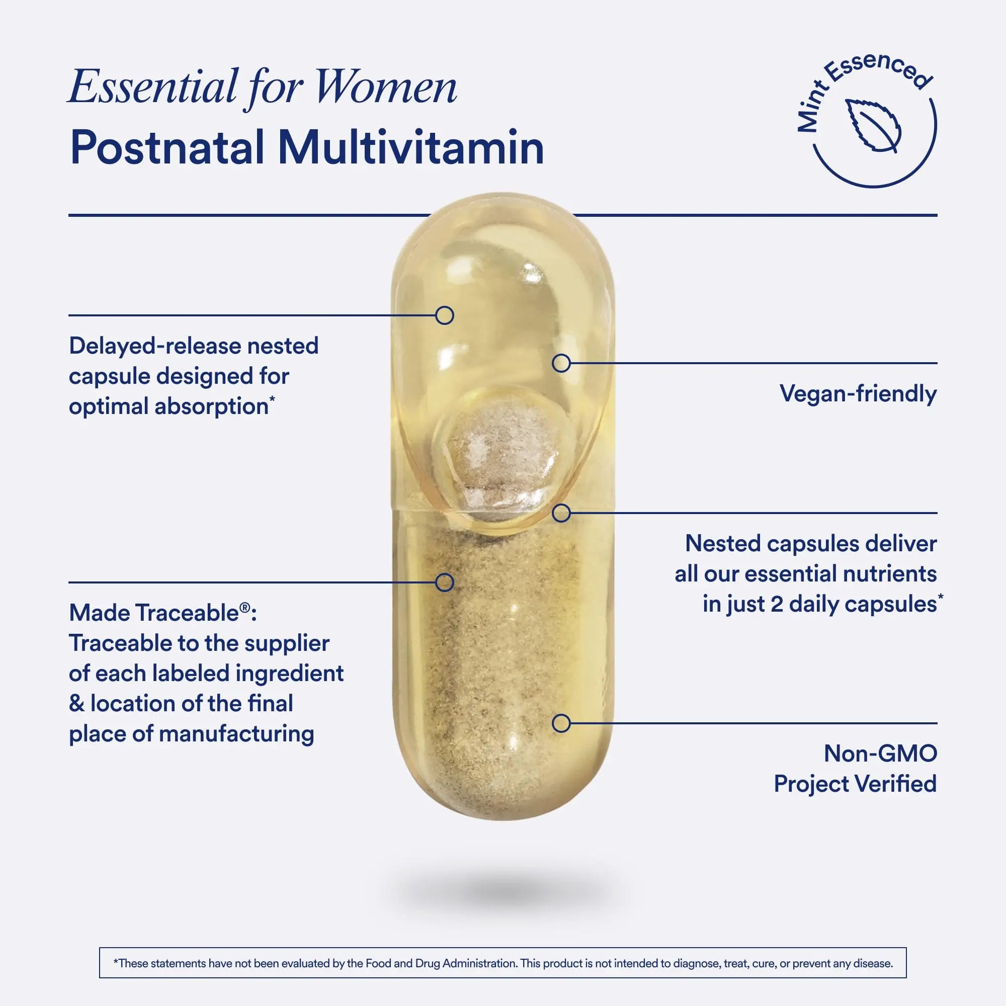 Ritual Postnatal Mom-to-Baby Set, Postpartum Multivitamin and Natal Choline Supplements, Supports Lactation, Immune Function, and Baby's Cognitive Function Ritual Au supplements