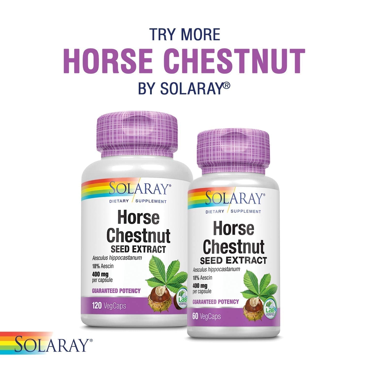 SOLARAY Circulegs - Herbal Supplements for Wellness Support w/Horse Chestnut Extract and Vitamin C, Plus Gotu Kola, Flavonoids, Hesperidin Blend - Vegan, Gluten Free, 60-Day Guarantee - 30 Servings SOLARAY Au supplements