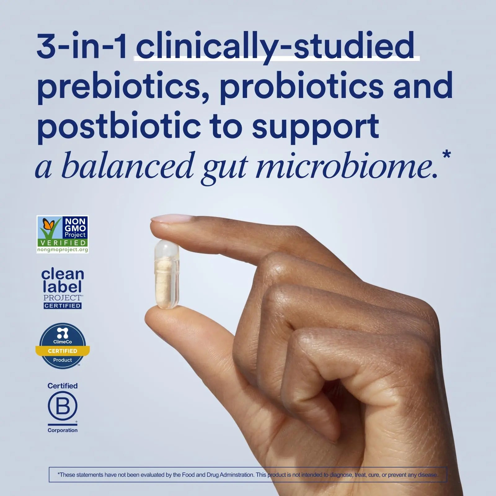 Ritual Synbiotic+ Probiotic, Prebiotic, Postbiotic, 3-in-1 Supplement for Gut Health and Digestive Support, Regularity, Bloat, Immune, Vegan Delayed-Released Daily Capsule, Women and Men, 30 Day Ritual Au supplements