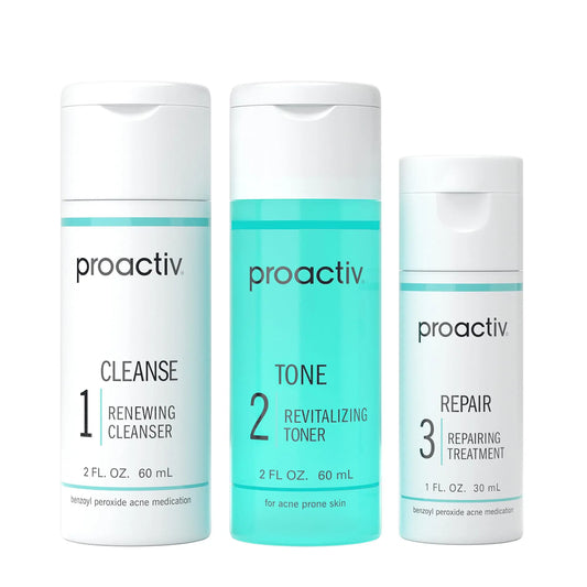 Proactiv 3 Step Acne Treatment - Benzoyl Peroxide Face Wash, Repairing Acne Spot Treatment for Face and Body ProactivAU supplements