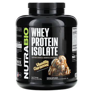 NutraBio Whey Protein Isolate Supplement – 25g of Protein Per Scoop with Complete NutraBio Au supplements