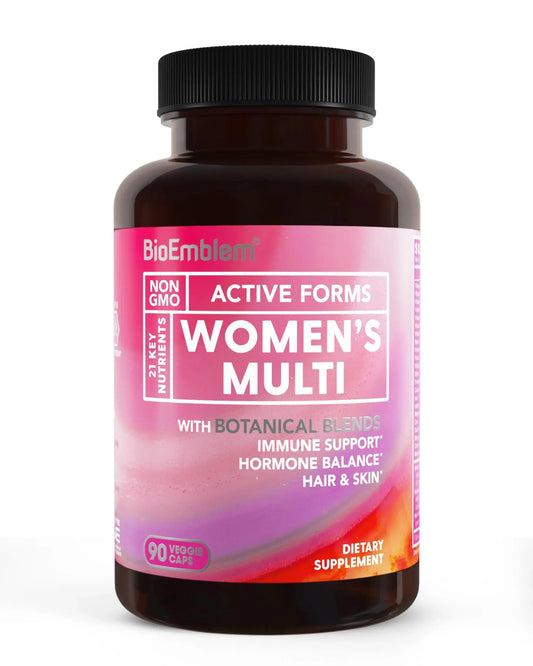 BioEmblem Women's Multivitamin - Complete Daily Multi for Immunity, Energy, Hair, Skin with Vitamin A, B12, B6, D3, Biotin BioEmblemAU supplements
