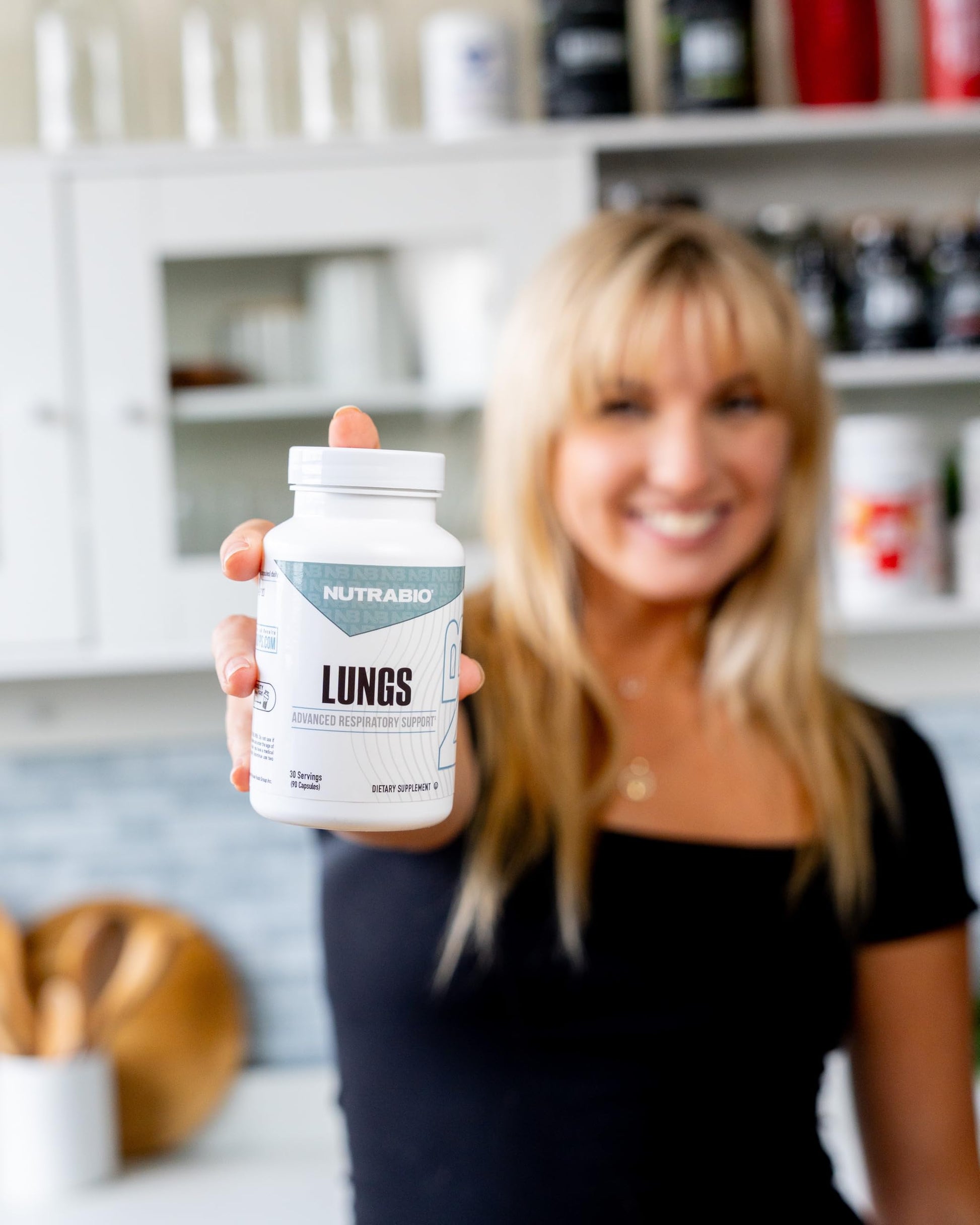 NutraBio Lungs Supplement - Blend of Immuno-LP20 and Natural Extracts to Help Support Respiratory & Immune Health - 90 Capsules NutraBio Au supplements