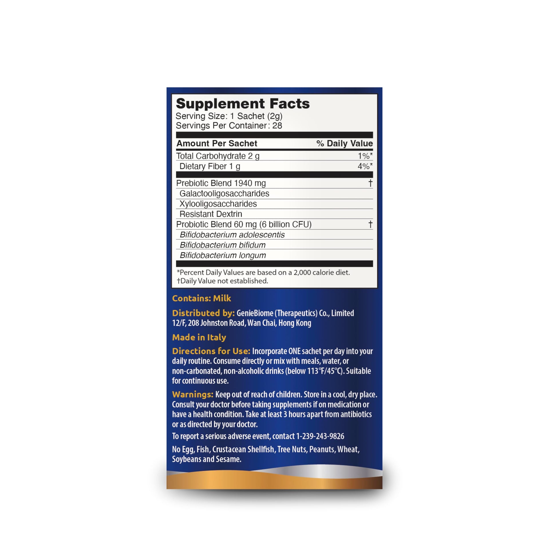 G-NiiB Immunity Elite (SIM01 Synbiotic Formula) - Potent Live probiotics and Added prebiotics to Support Immunity, Regularity, Sleep, Mood, and Skin - 5X More Effective in Reaching the Gut Alive G-NiiB Au supplements