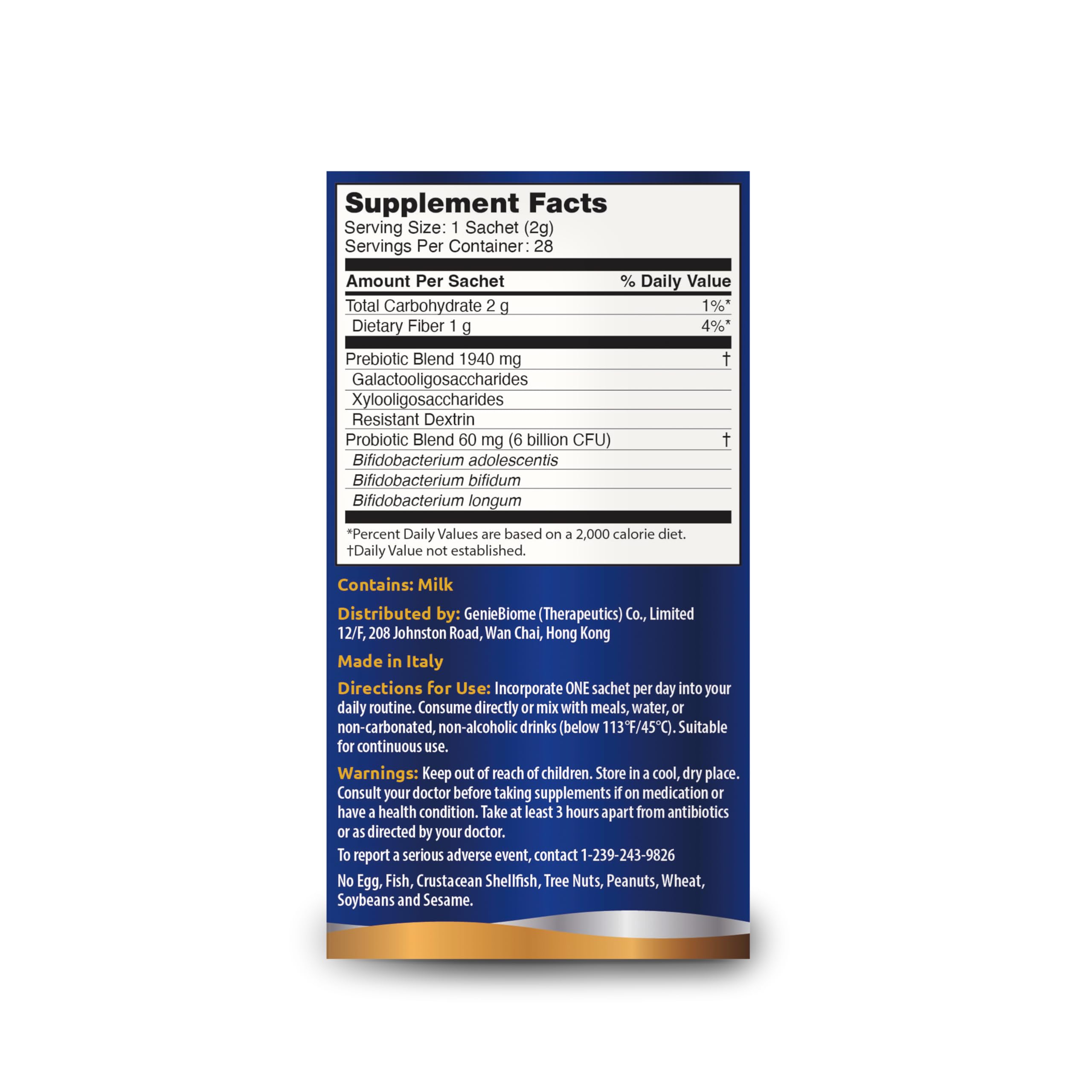 G-NiiB Immunity Elite (SIM01 Synbiotic Formula) - Potent Live probiotics and Added prebiotics to Support Immunity, Regularity, Sleep, Mood, and Skin - 5X More Effective in Reaching the Gut Alive G-NiiB Au supplements