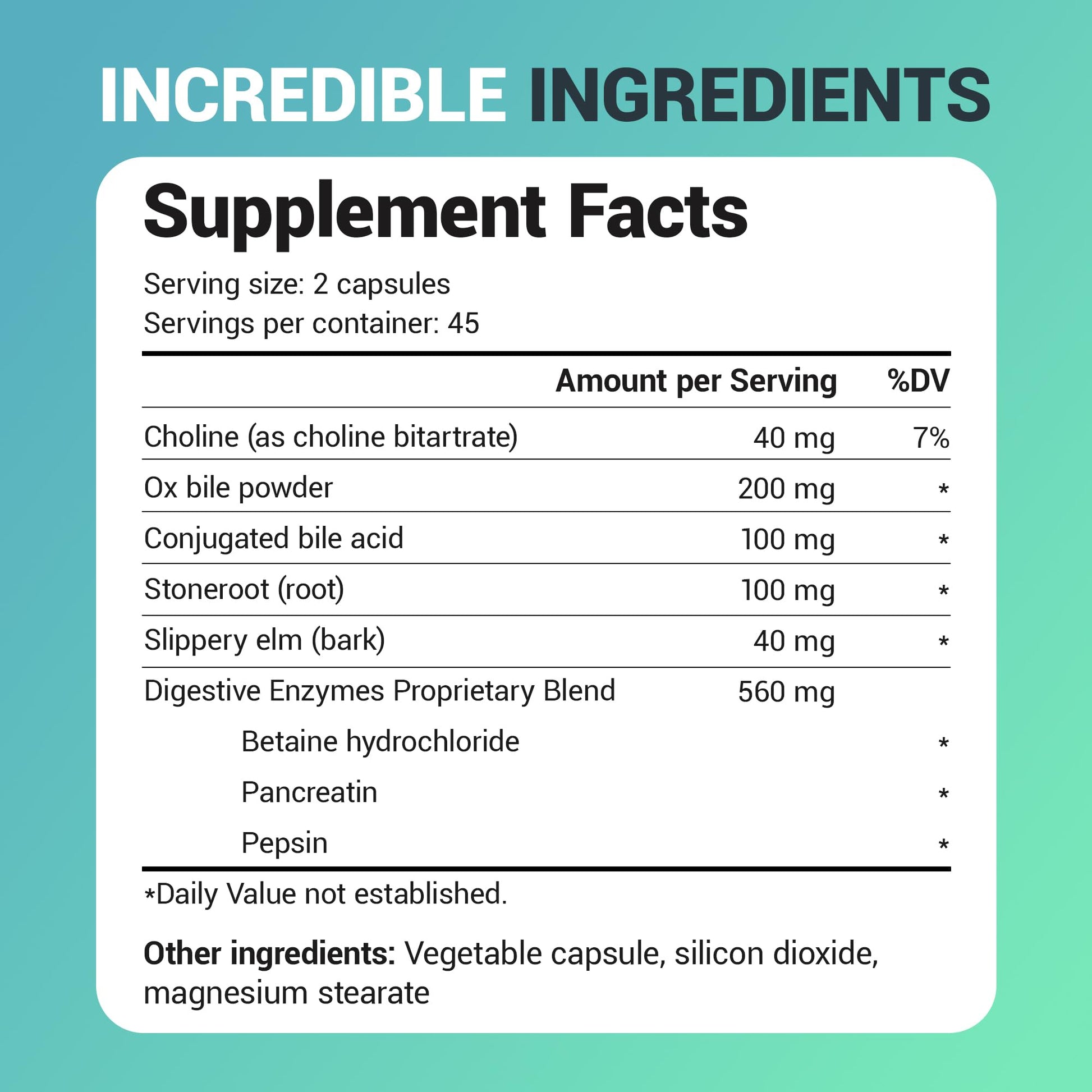 Dr. Berg Gallbladder Formula Extra Strength - with Ox Bile Powder and Conjugated Bile Acid - Digestive Enzymes Proprietary Blend - Full 45-Day Supply - 90 Vegetable Capsules Dr. Berg Nutritionals Au supplements