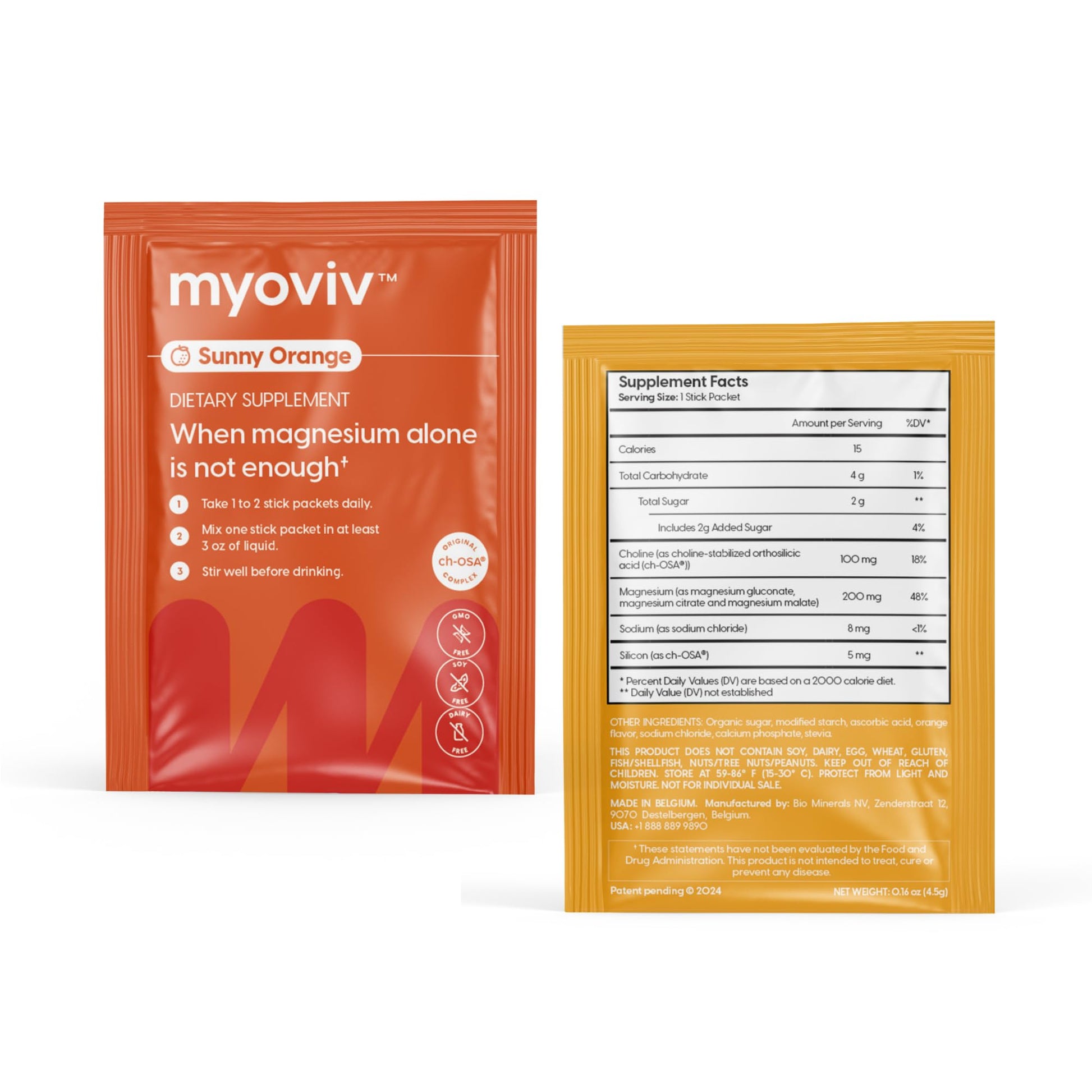 MYOVIV - Powerful Muscle Cramp Relief - 14 Packets (Trial Size), Sunny Orange Flavor - Muscle Cramp Support - Pregnancy & Lactation Safe MYOVIV Au supplements