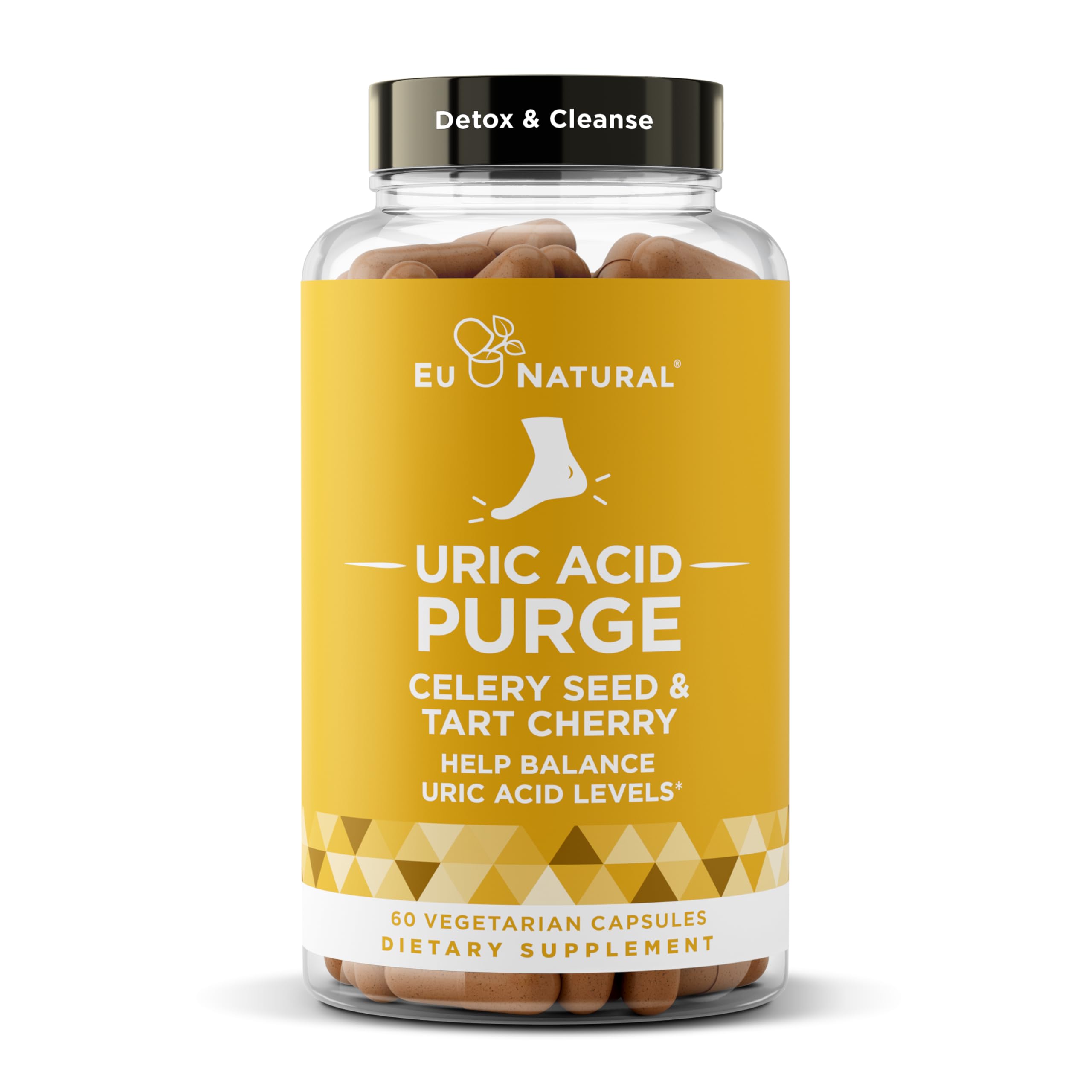 Purge! Uric Acid Flush – Eat & Drink What You Want – Detox and Cleanse with Celery Seed Extract Eu Natural Au supplements