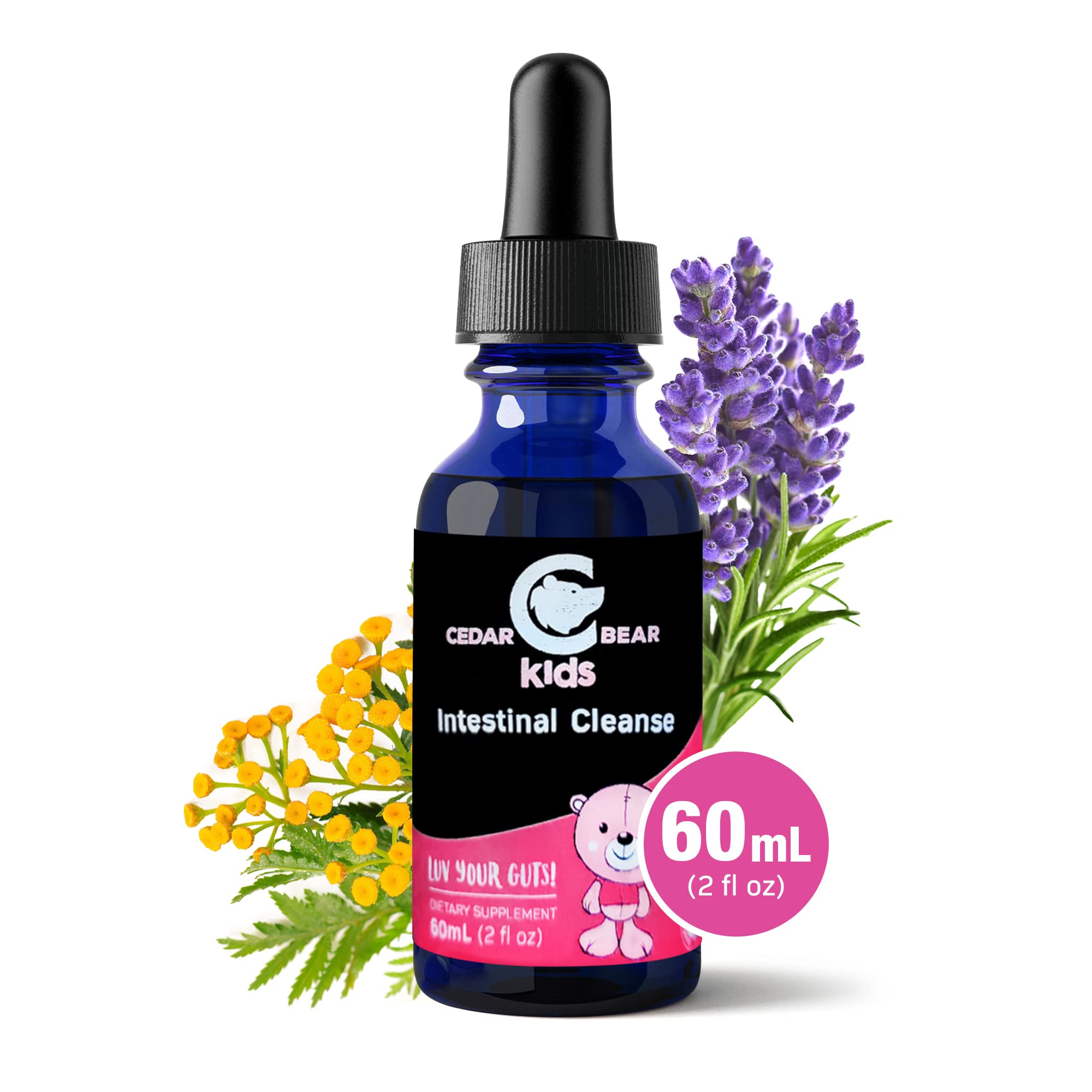 Cedar Bear - Intestinal Cleanse for Kids, Liquid Herbal Supplement for Detox Cleanse Cedar Bear Naturales Au supplements