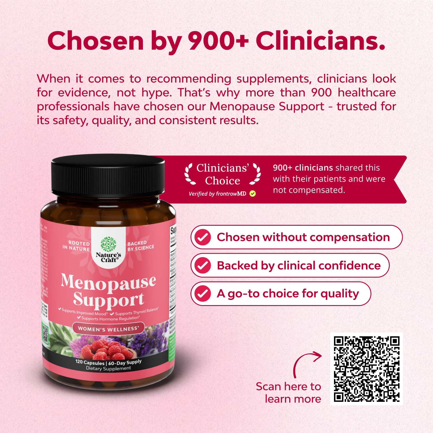 Complete Herbal Menopause Supplement for Women - Female Hormone Balance Capsules for Night Sweats Hot Flashes & Mood Swings with Dong Quai, Chaste Berry & Black Cohosh Root - 120 Count Pack Natures Craft Au supplements